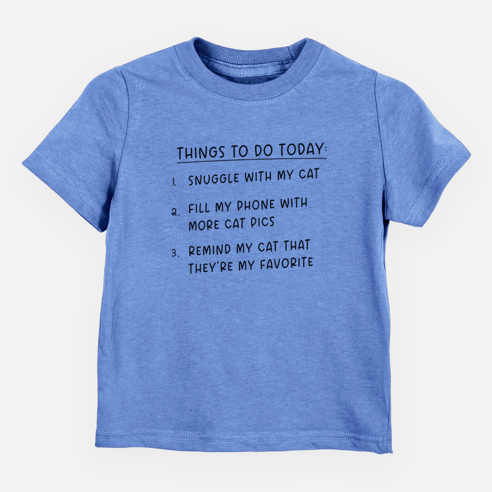 Things to Do Today - Snuggle with Cat - Kids/Youth/Toddler Shirt