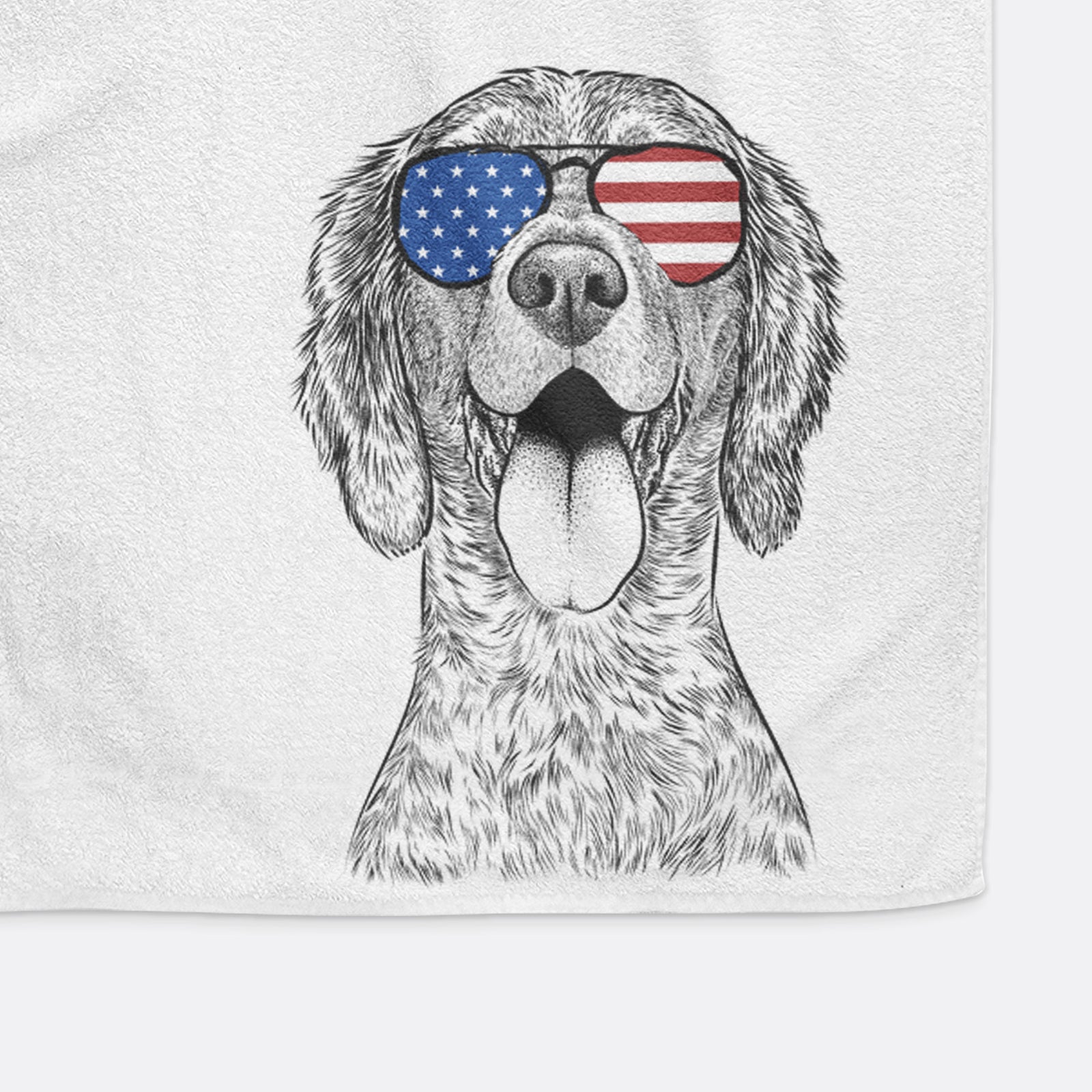 Freddy the English Setter Premium Hand Towel