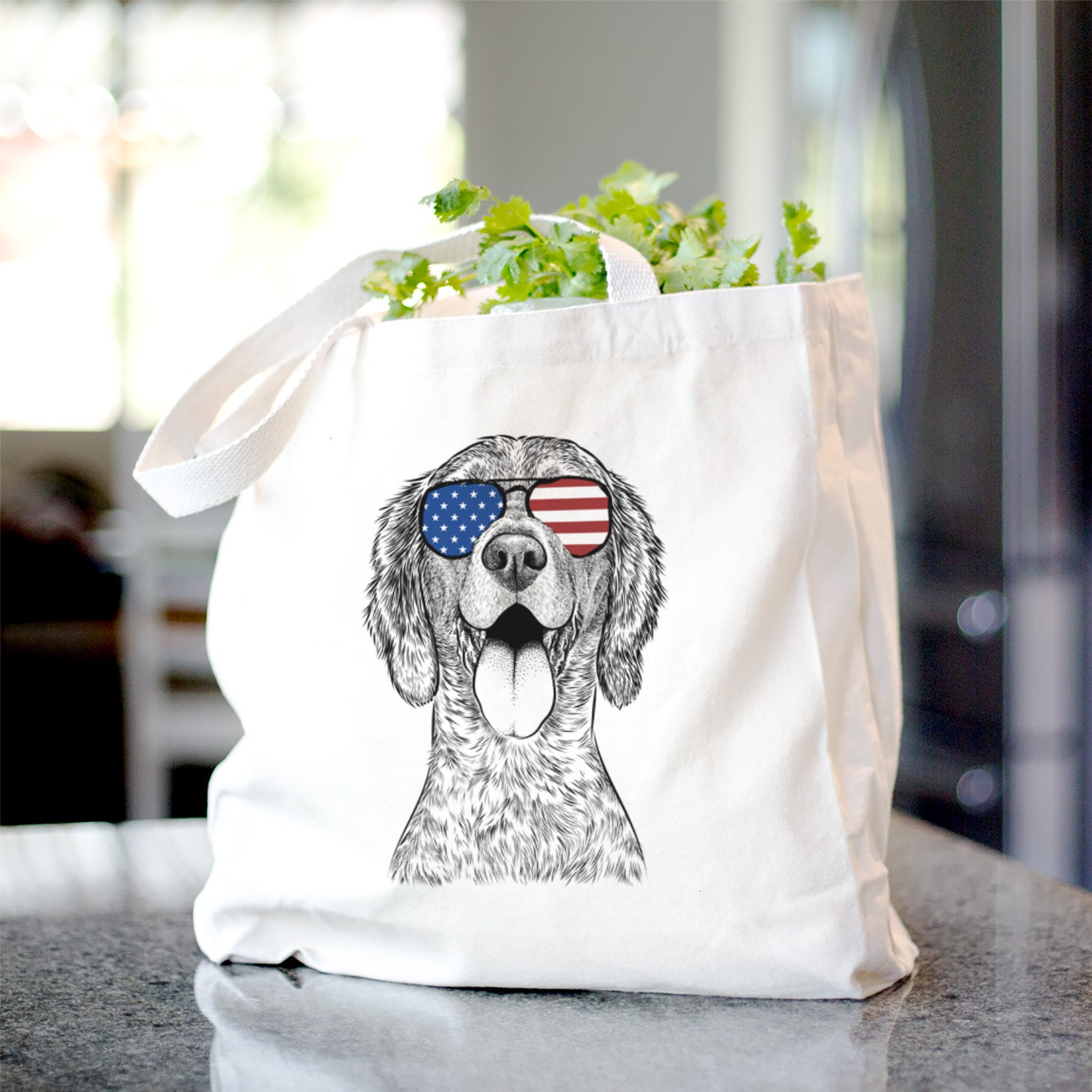 Freddy the English Setter - Tote Bag