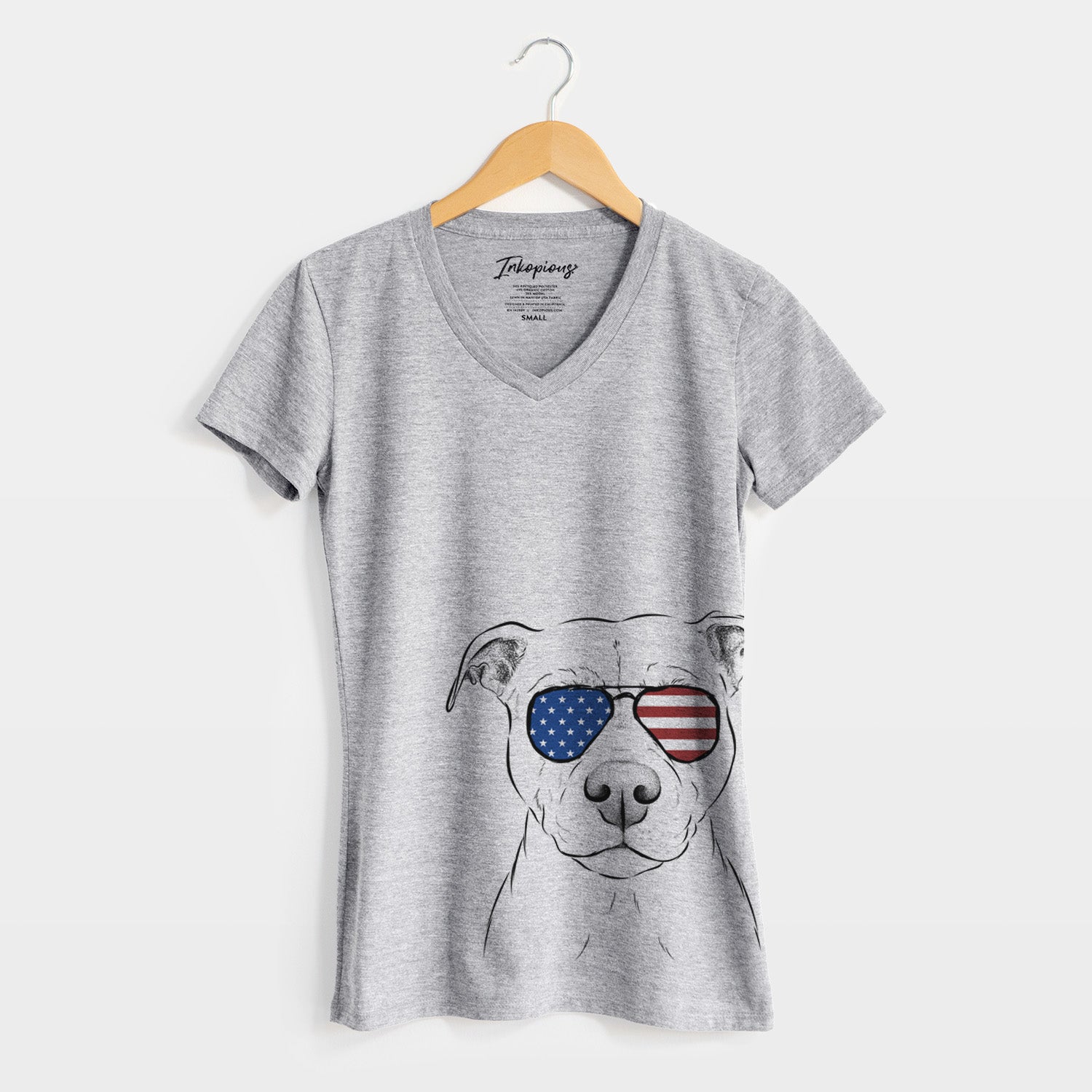 USA Khaleesi the Pitbull - Women's Perfect V-neck Shirt