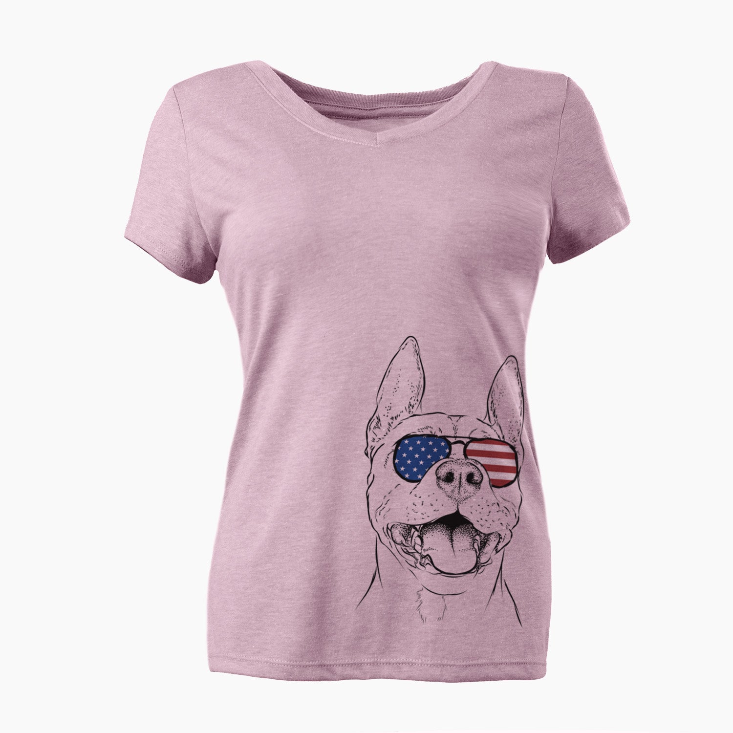 USA Wally the Pitbull - Women's Perfect V-neck Shirt