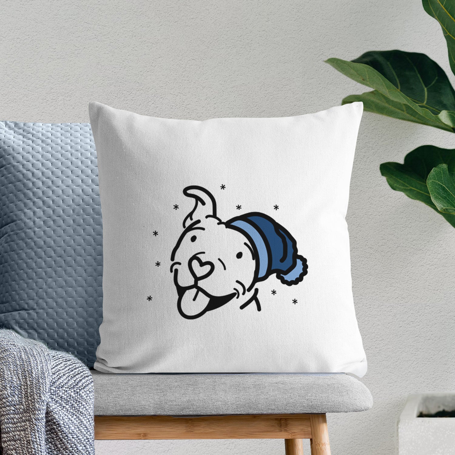 Love Always Pitbull - Arlo - Throw Pillow Cover