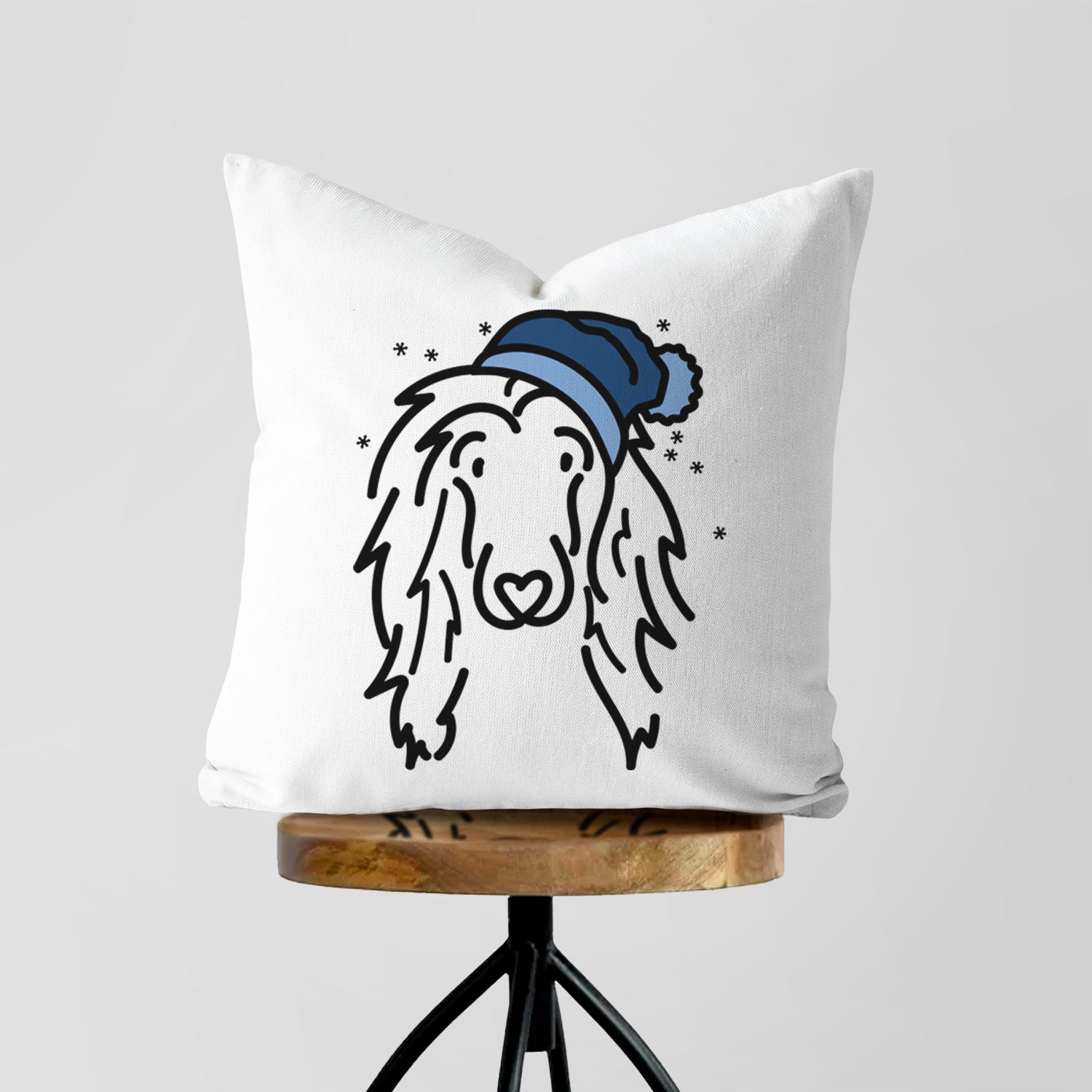 Love Always Afghan Hound - Asher - Throw Pillow Cover