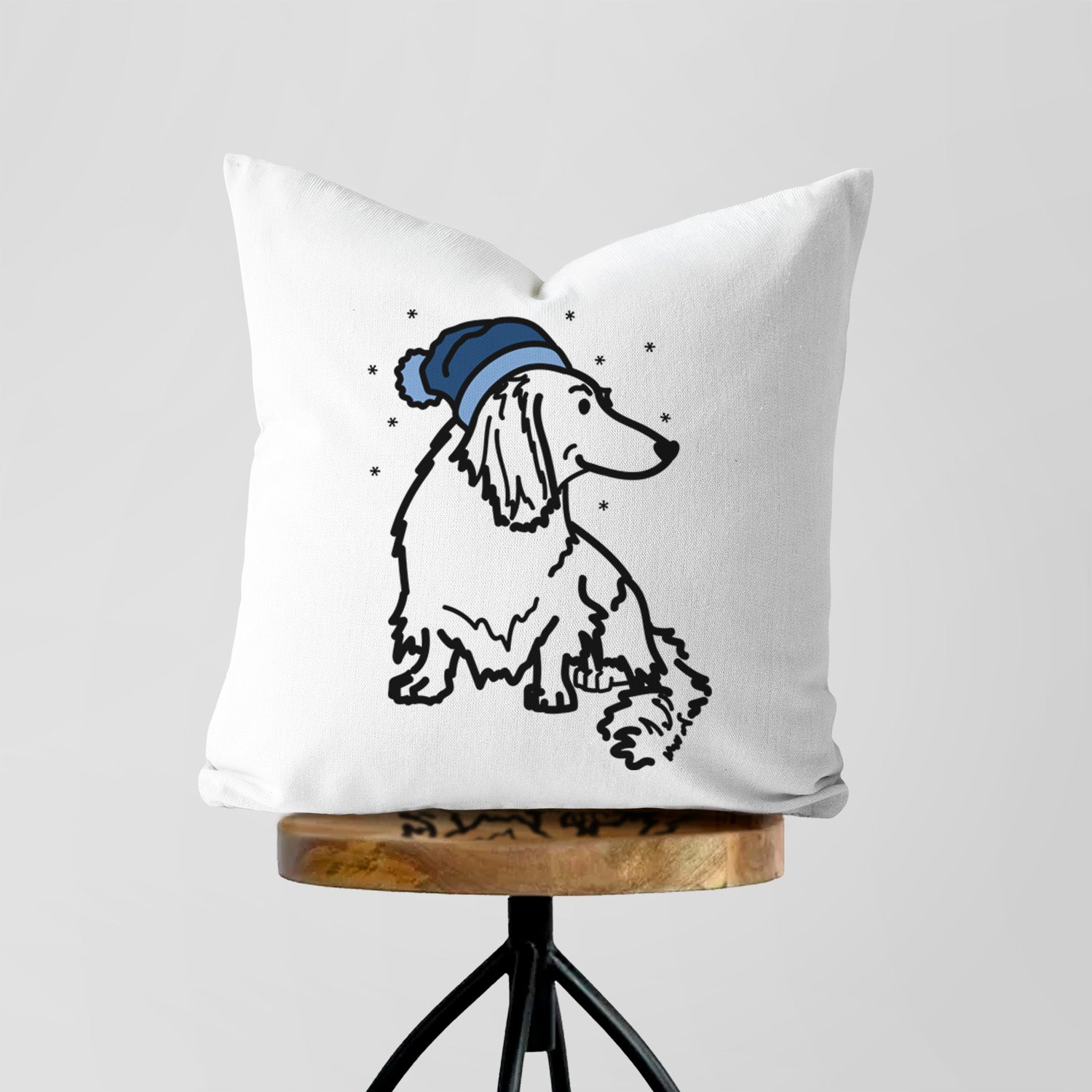 Love Always Dachshund - Bella - Throw Pillow Cover