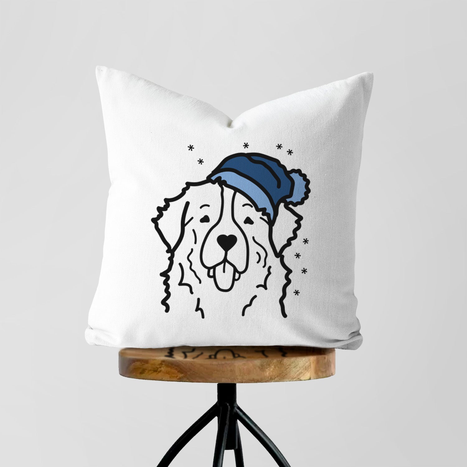 Love Always Bernese Mountain Dog - Throw Pillow Cover