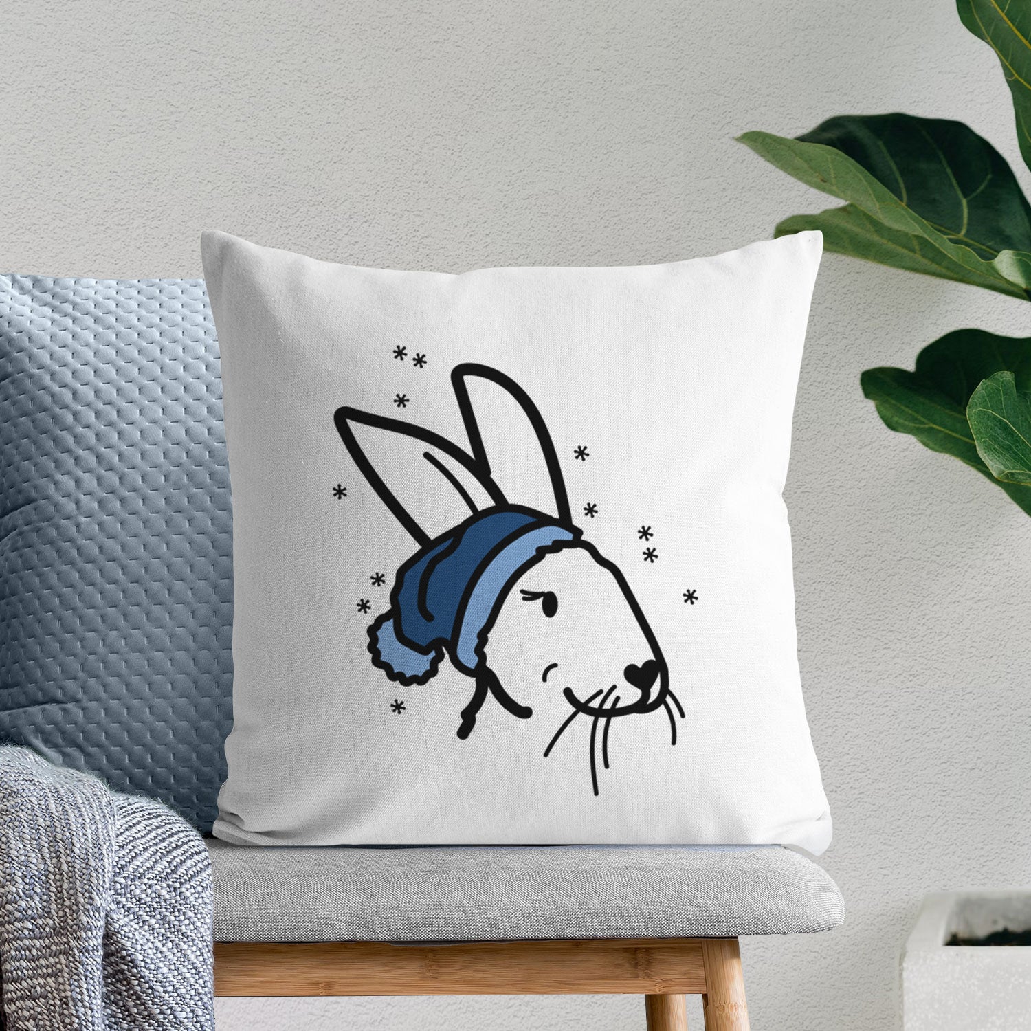 Love Always Rex Rabbit - Betsy - Throw Pillow Cover