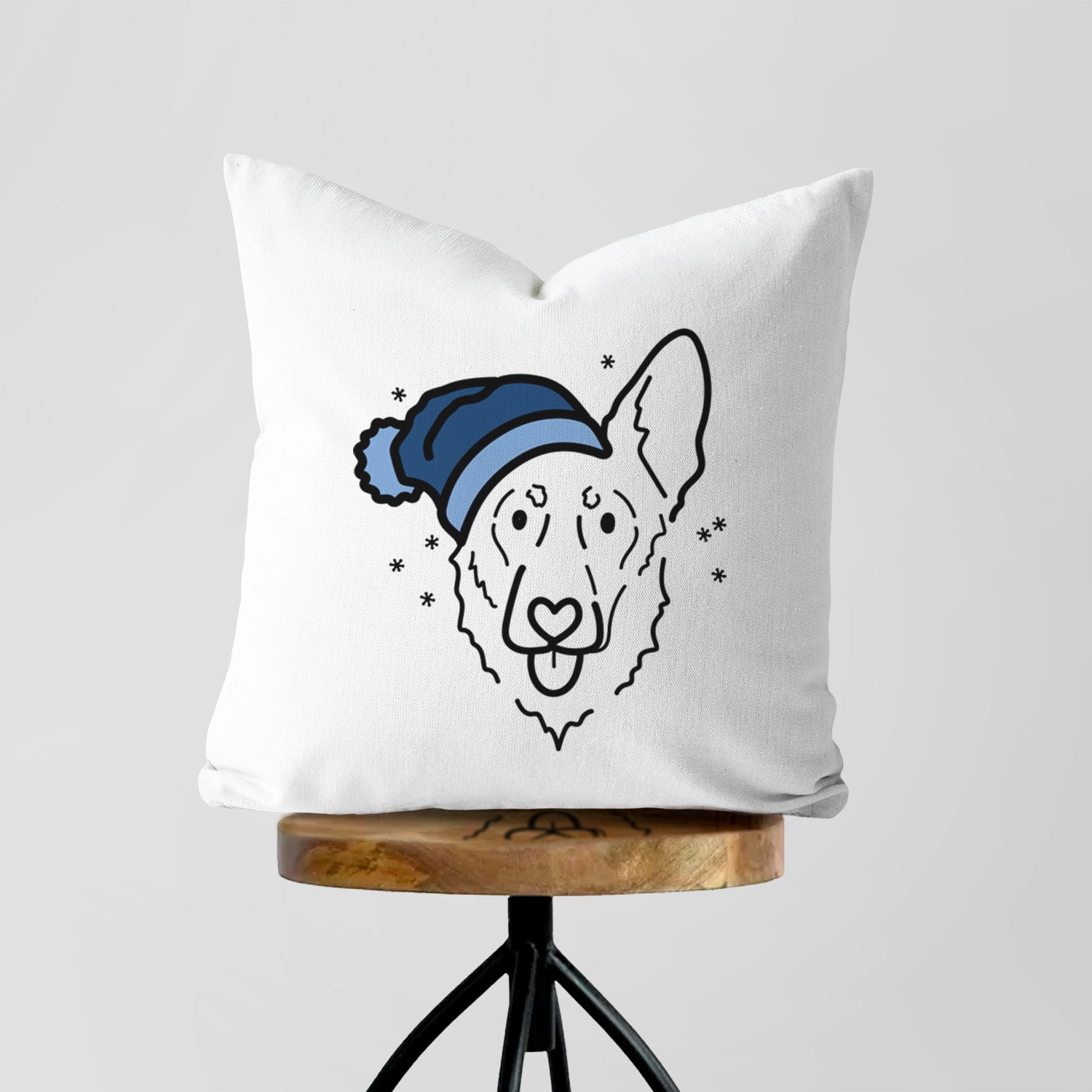 Love Always Shepherd Mix - Bodhi - Throw Pillow Cover