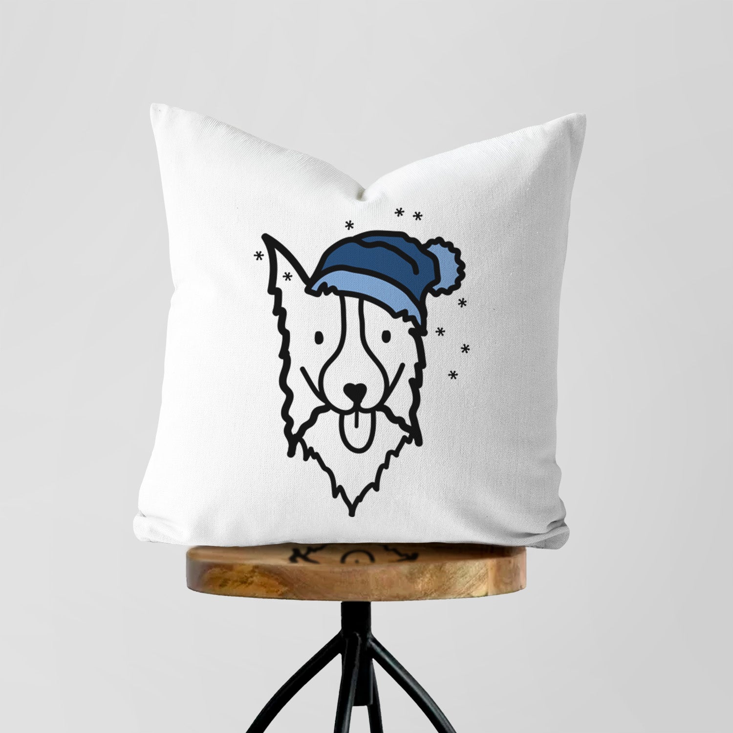 Love Always Border Collie - Throw Pillow Cover