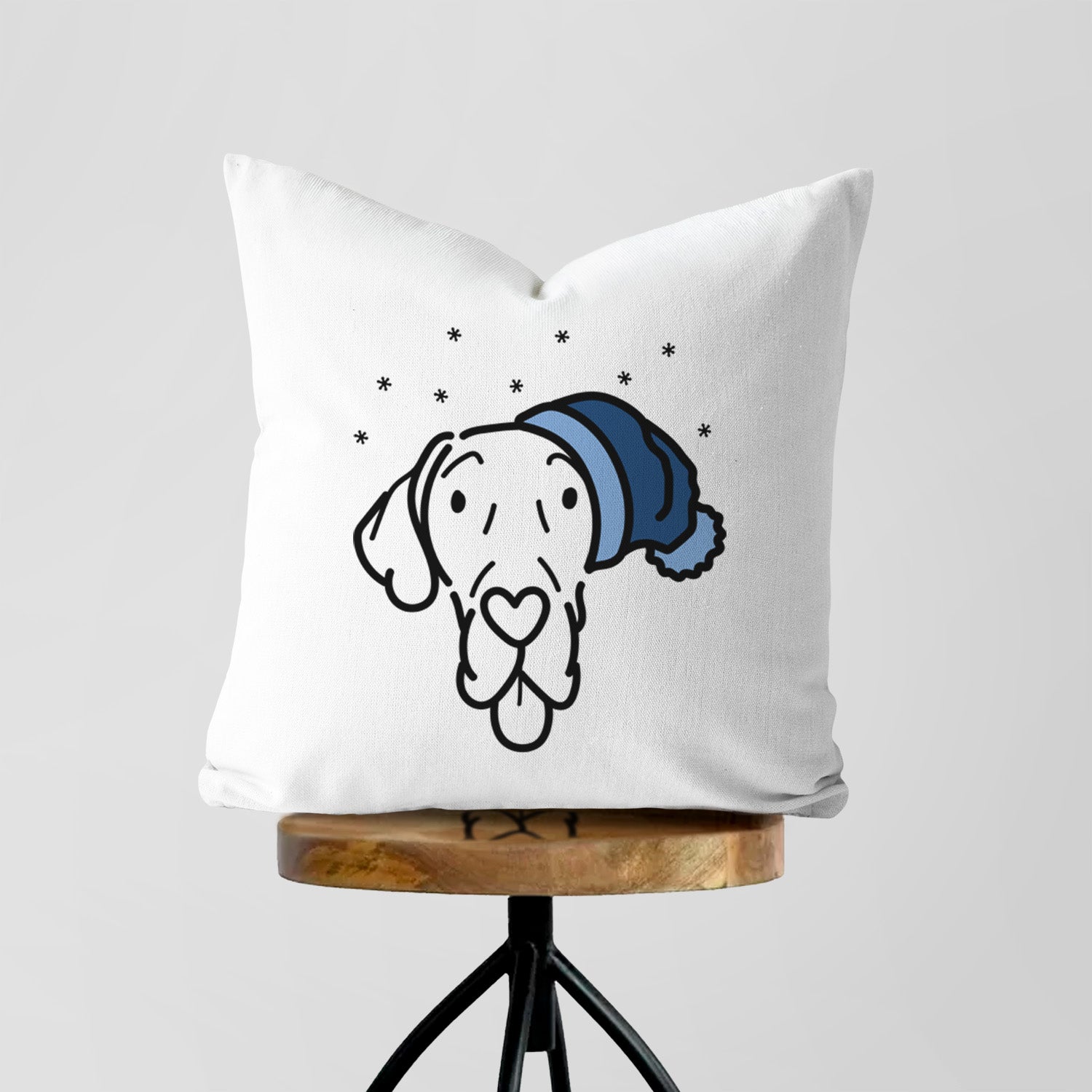 Love Always Great Dane - Bruce - Throw Pillow Cover