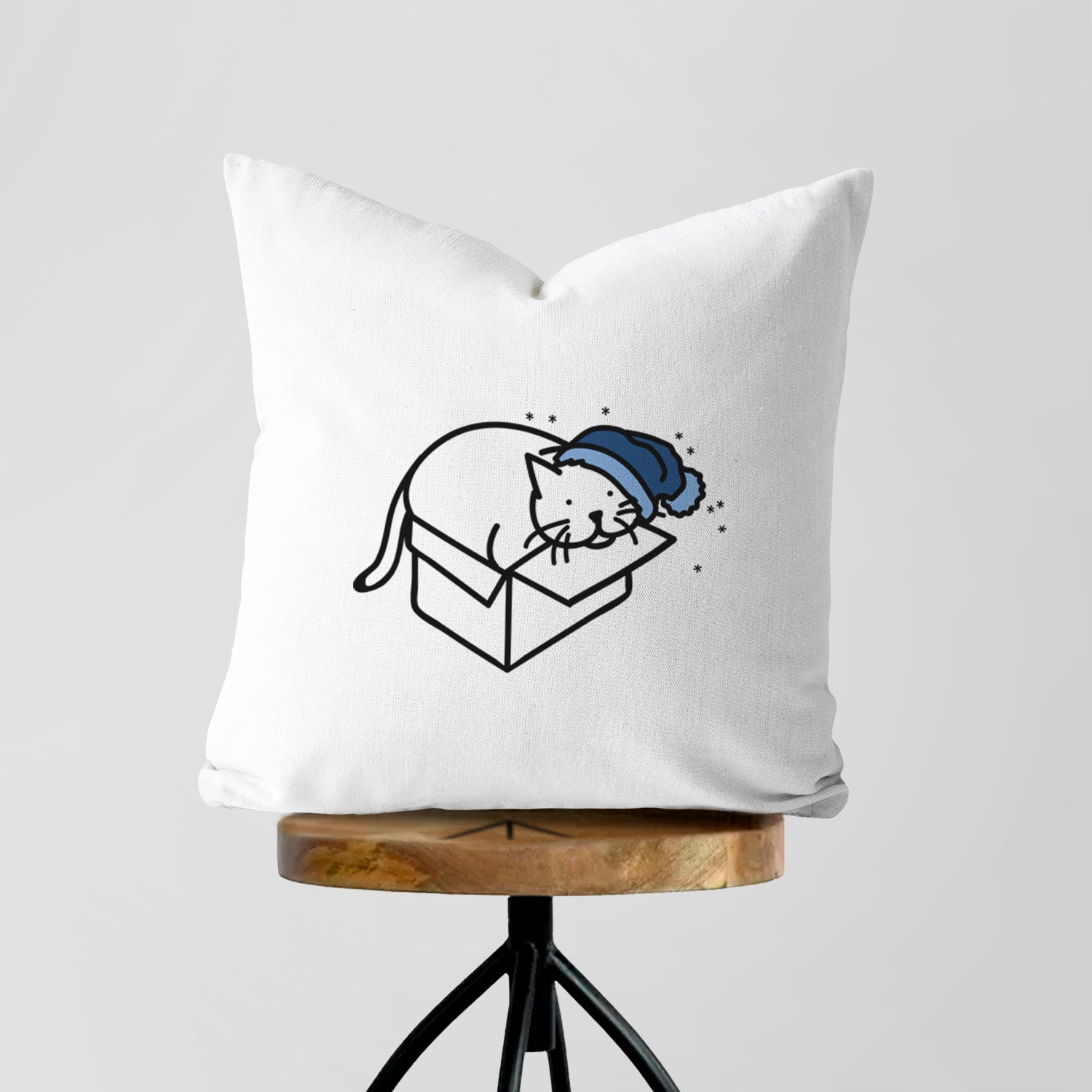 Love Always Cat in a Box - Charlie - Throw Pillow Cover