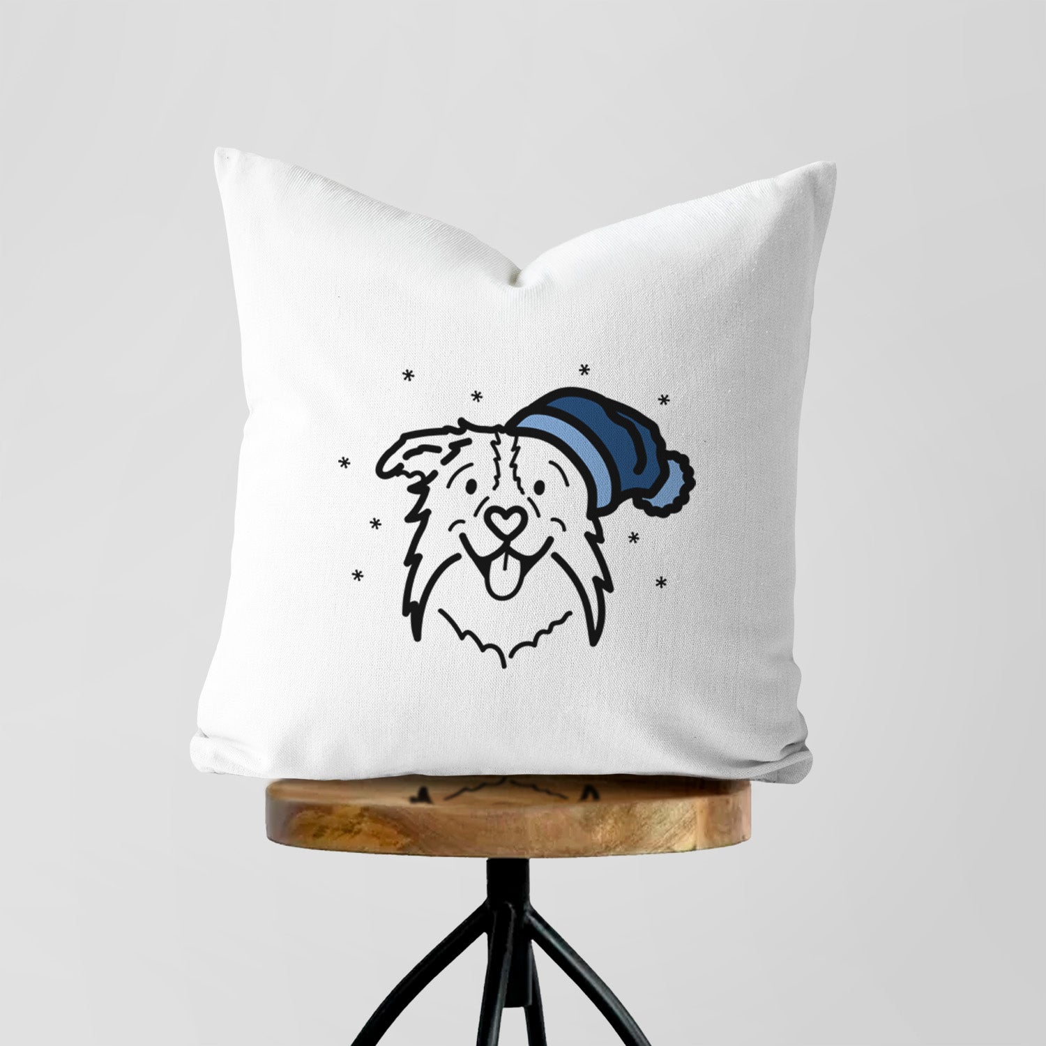 Love Always Border Collie - Cricket - Throw Pillow Cover