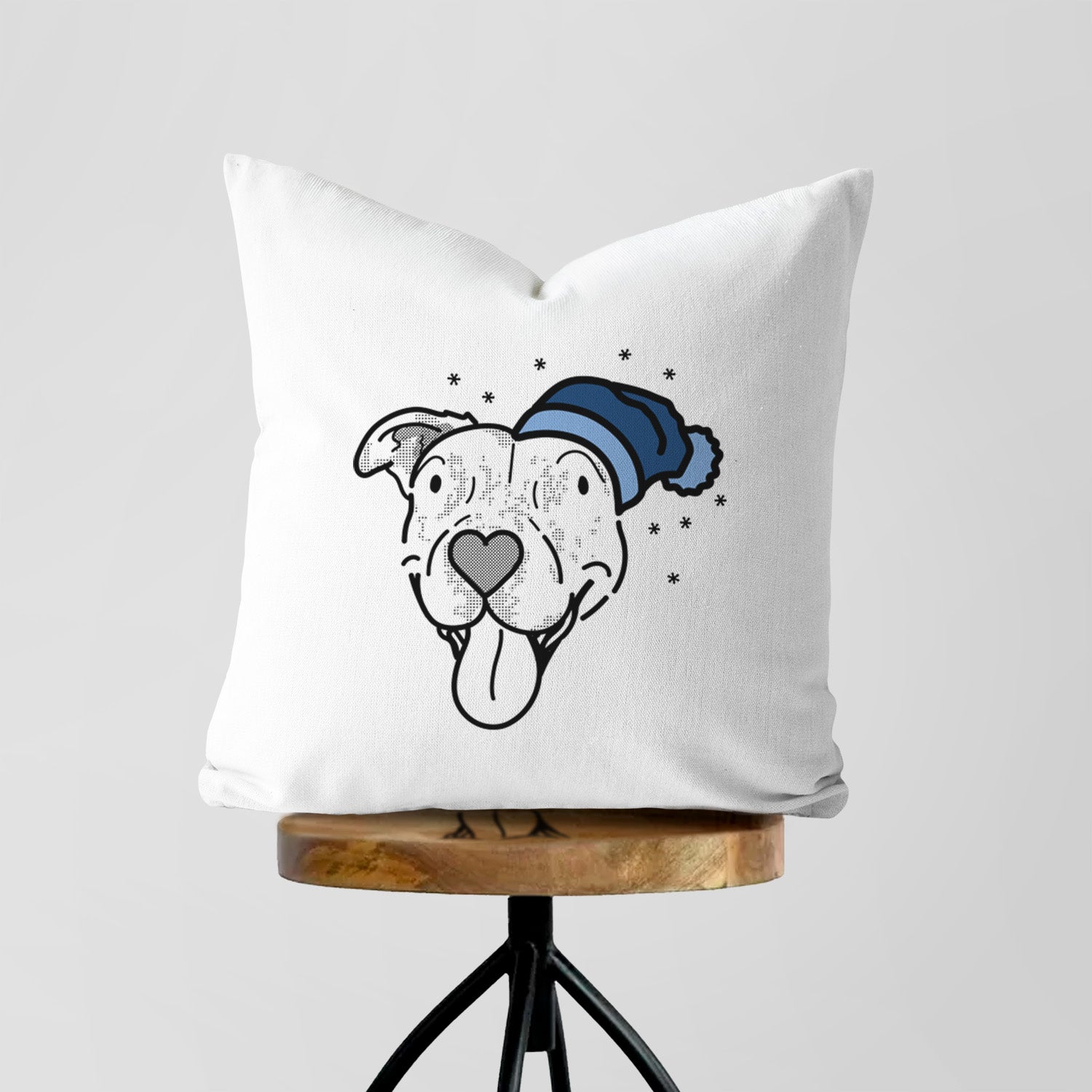 Love Always Pitbull Mix - Dottie - Throw Pillow Cover