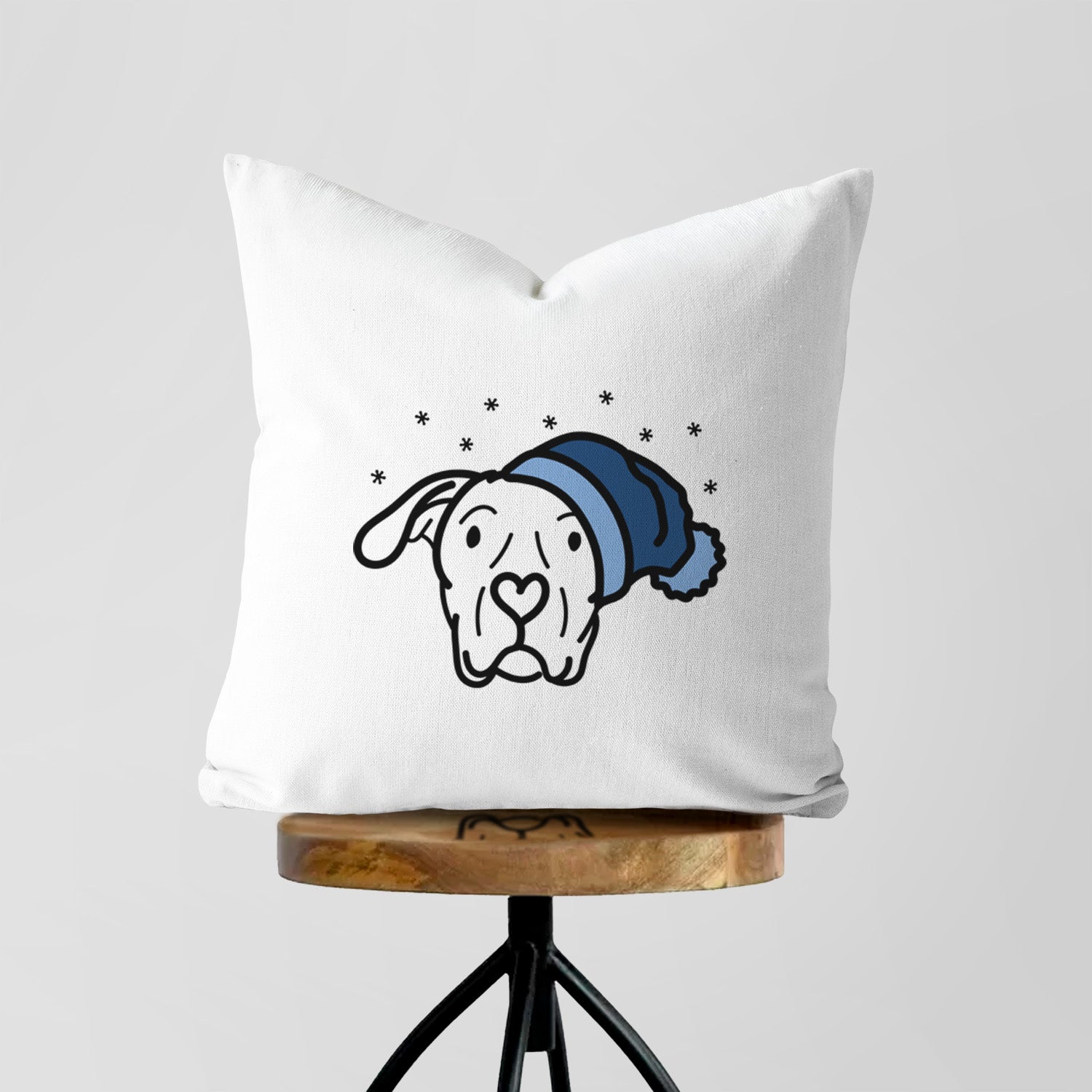 Love Always Dogo Argentino - Genevieve - Throw Pillow Cover