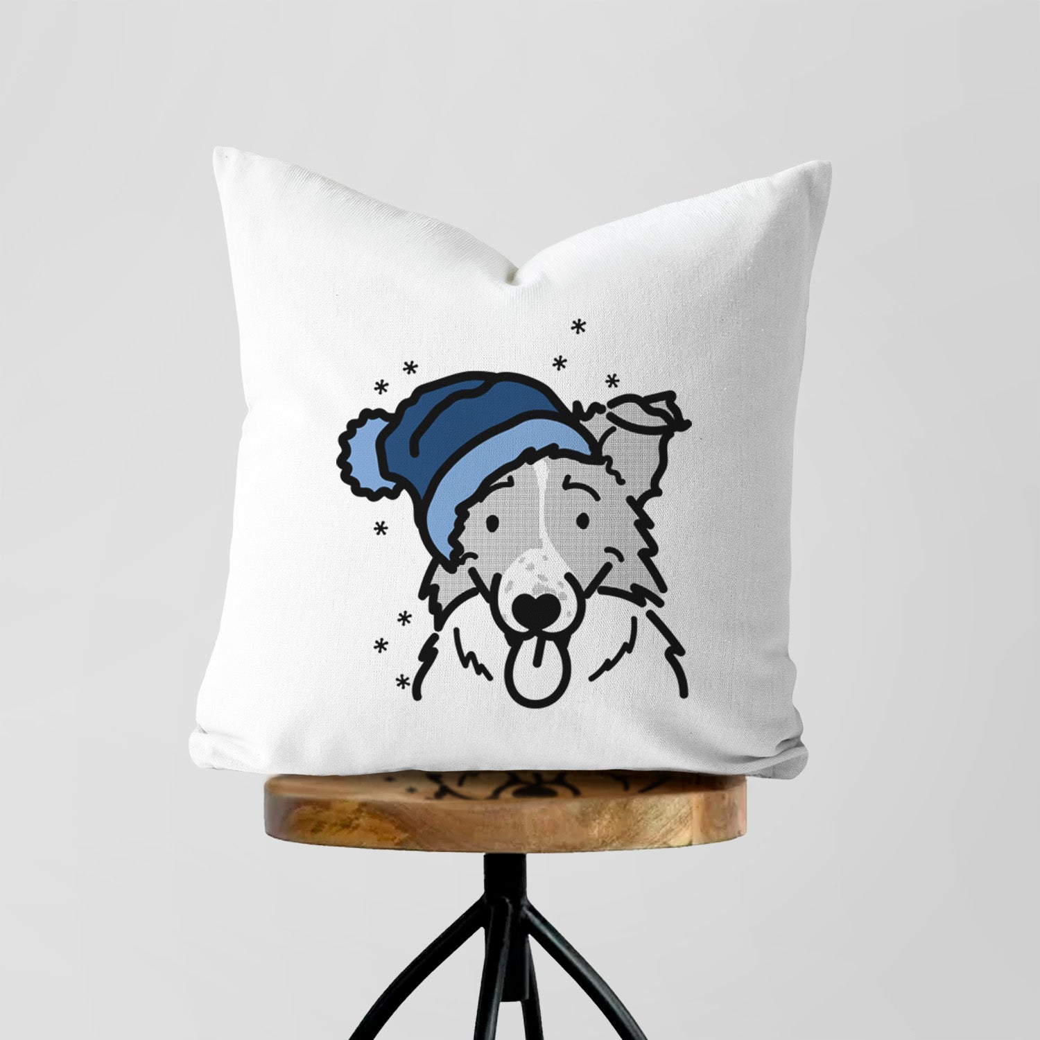 Love Always Border Collie - Jam - Throw Pillow Cover