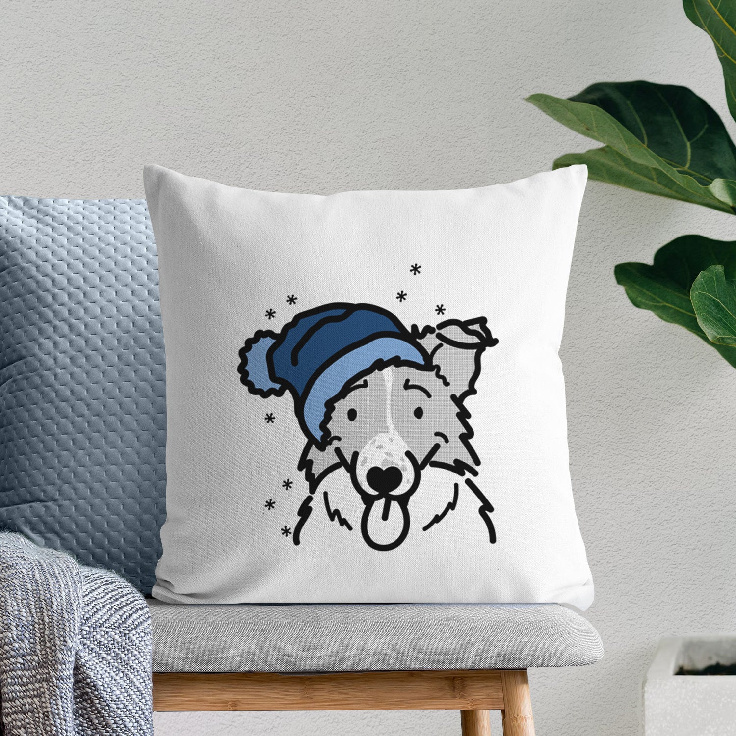 Love Always Border Collie - Jam - Throw Pillow Cover