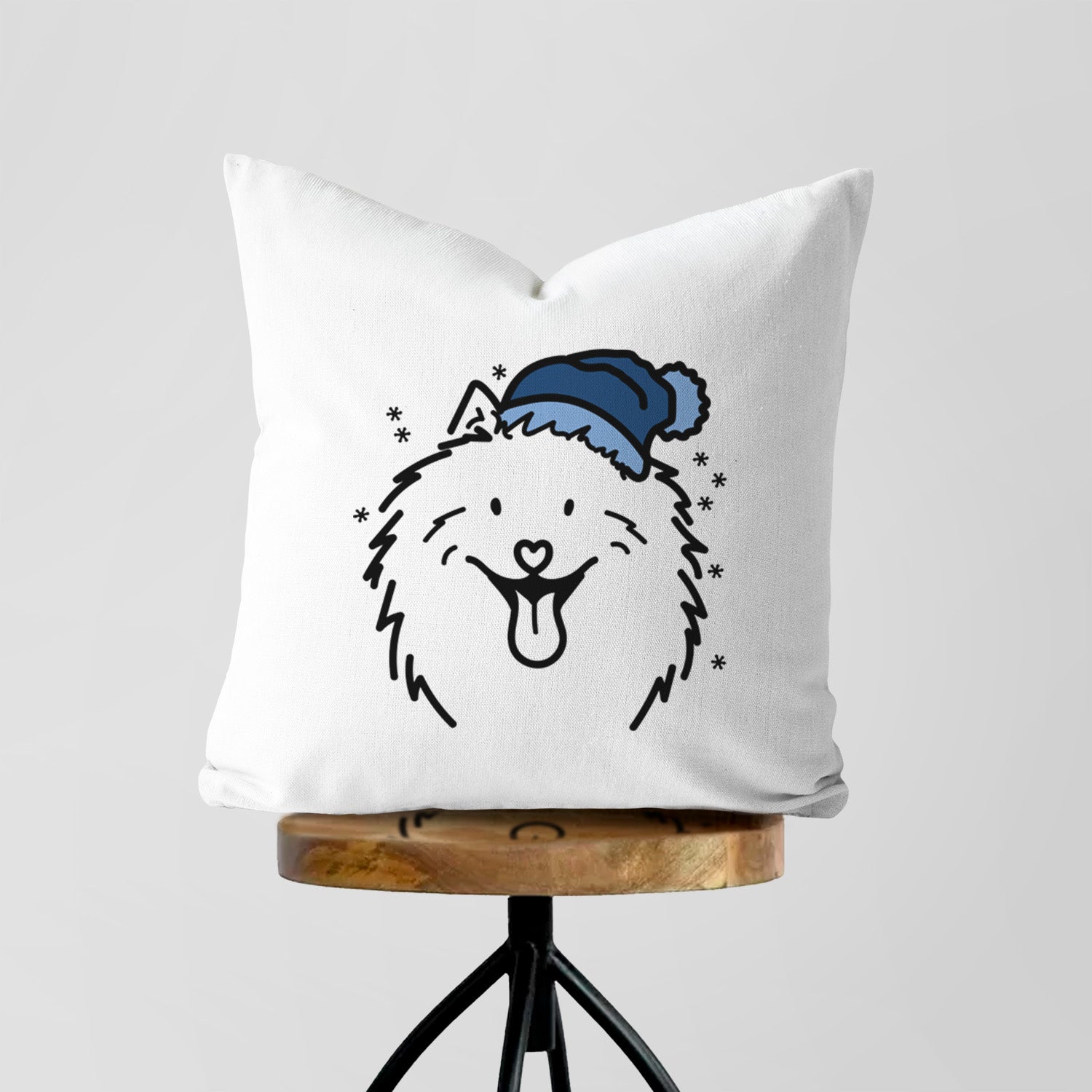 Love Always Samoyed - Johnny - Throw Pillow Cover