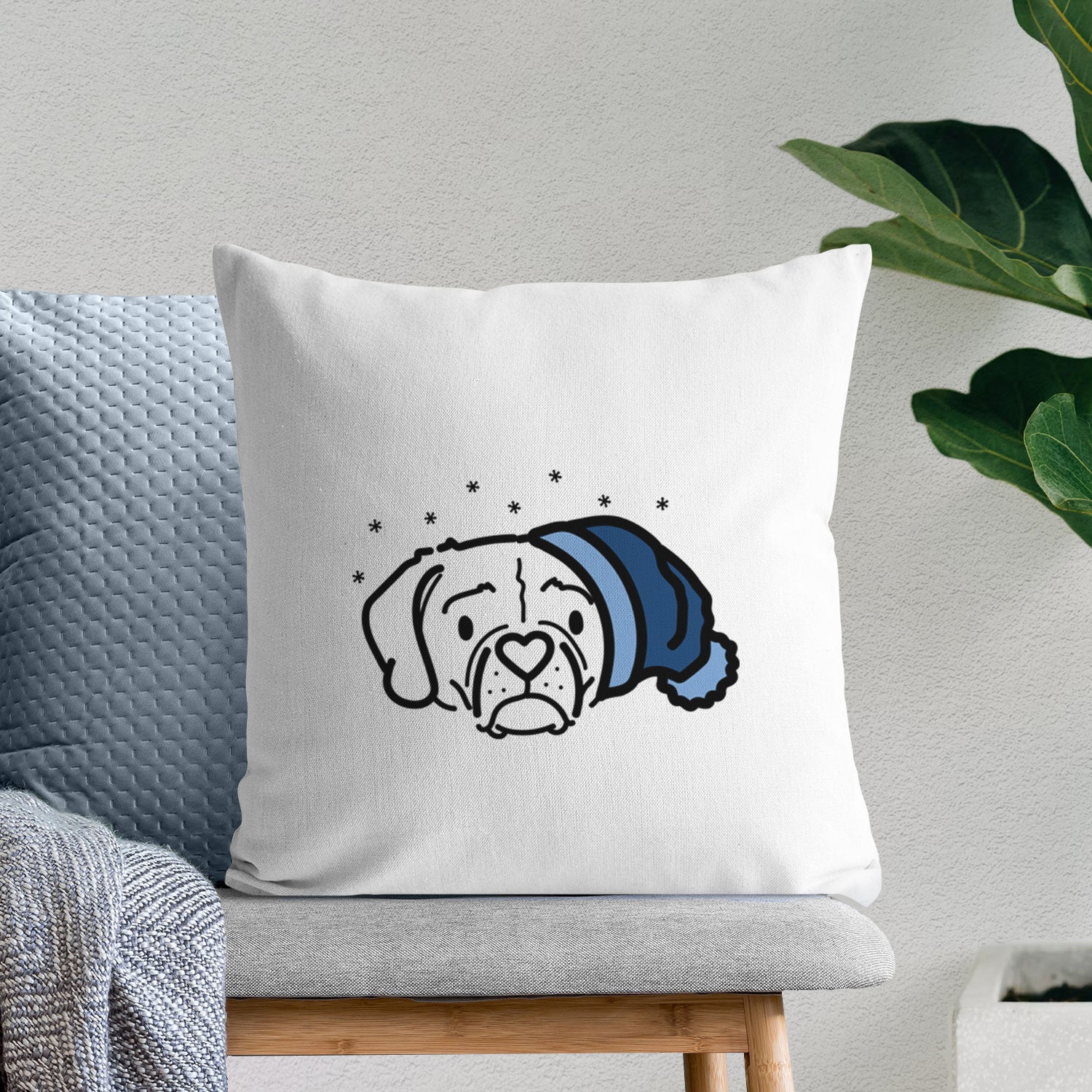 Love Always Puggle - Mitzi - Throw Pillow Cover