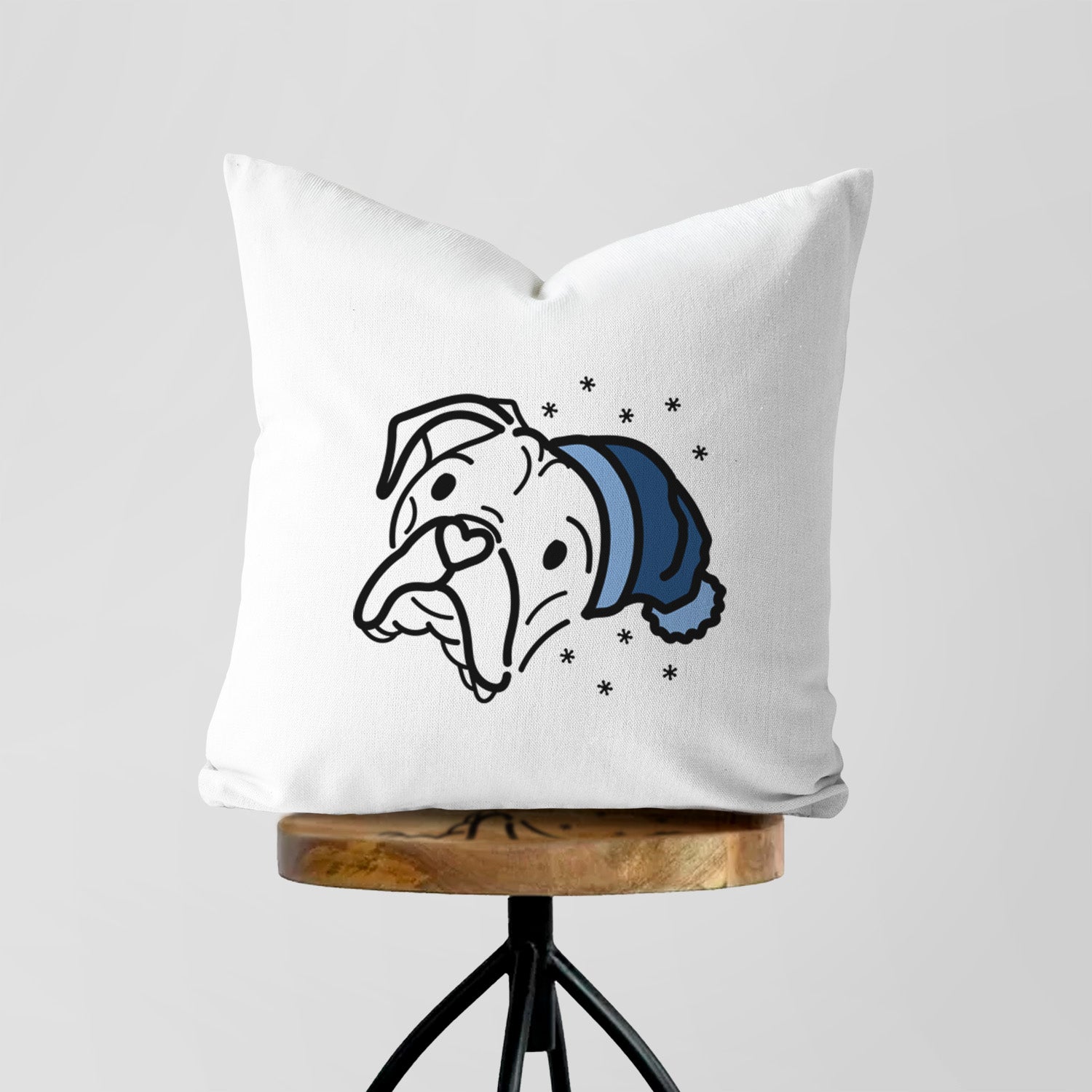 Love Always Boxer - Noodle - Throw Pillow Cover