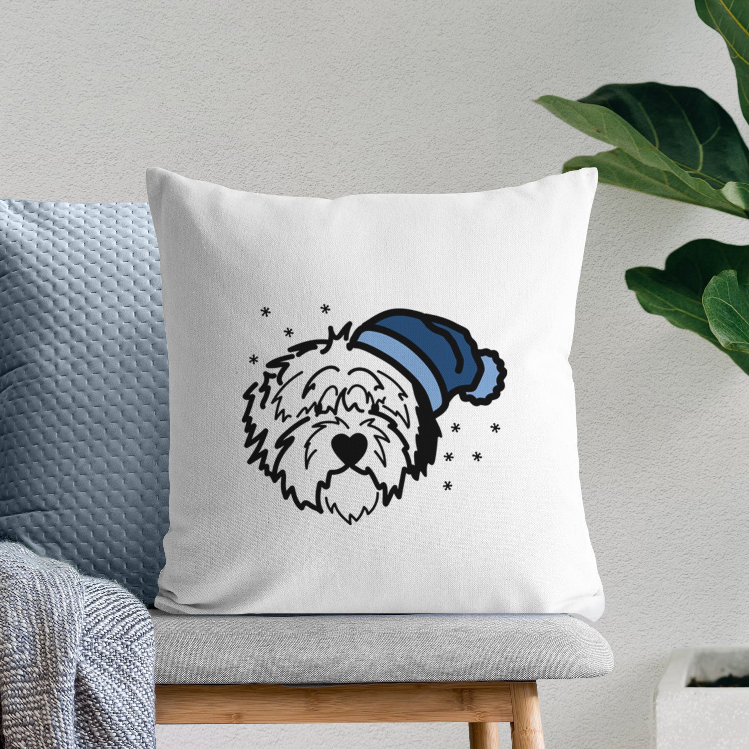 Love Always Old English Sheepdog - Penny - Throw Pillow Cover