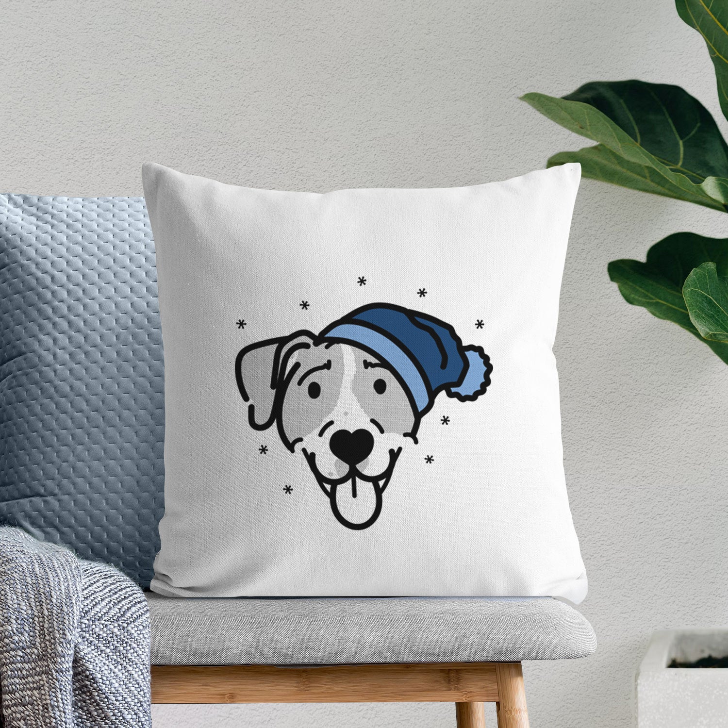 Love Always Bluetick Coonhound - Shiva - Throw Pillow Cover