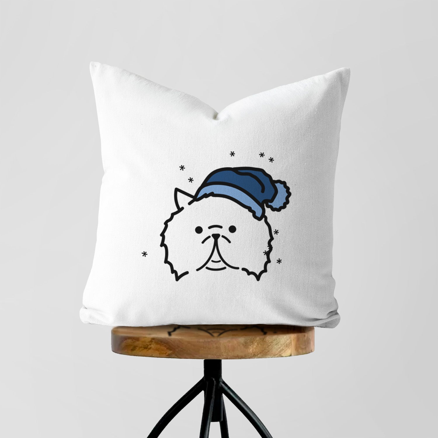 Love Always Persian Cat - Smoosh - Throw Pillow Cover