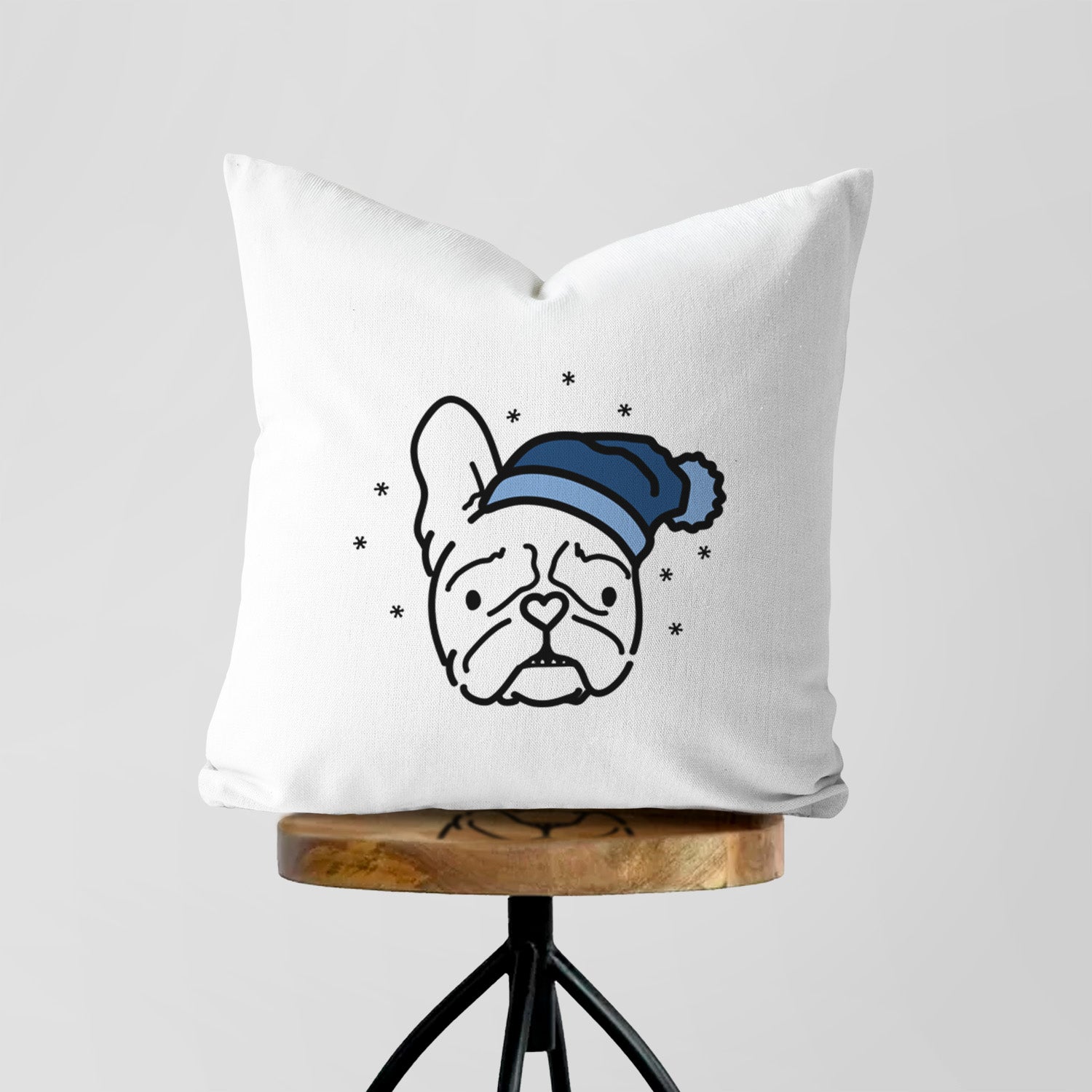 Love Always French Bulldog - Squishy - Throw Pillow Cover