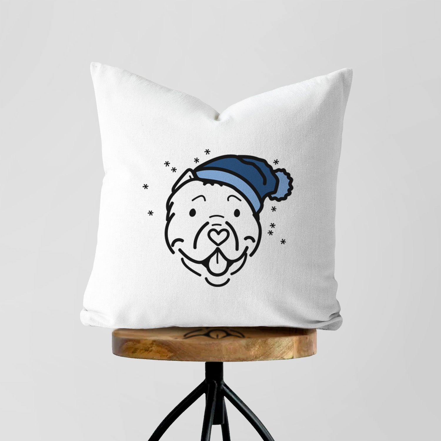 Love Always American Bully - Tank - Throw Pillow Cover