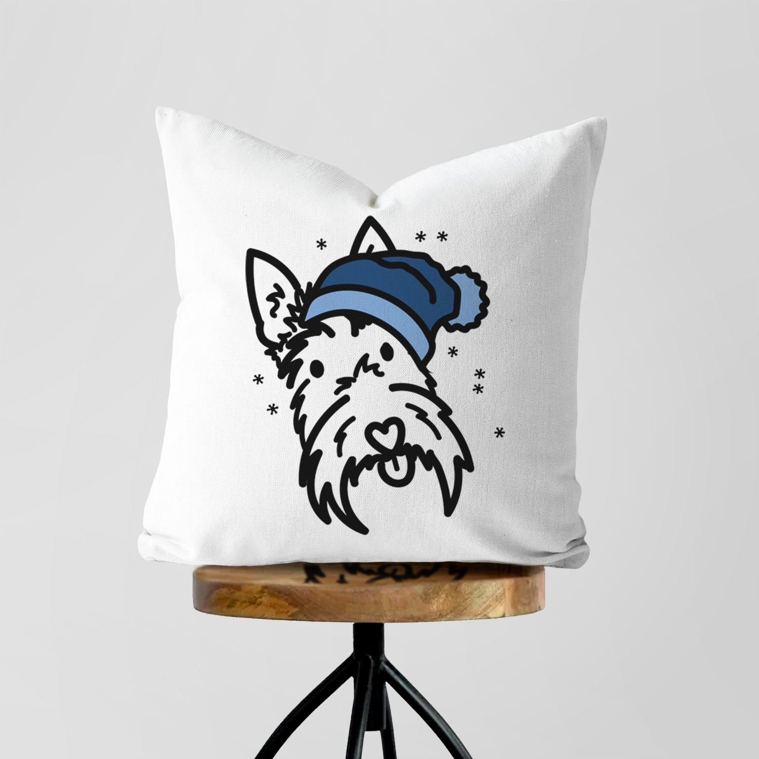 Love Always Scottish Terrier - Thistle - Throw Pillow Cover