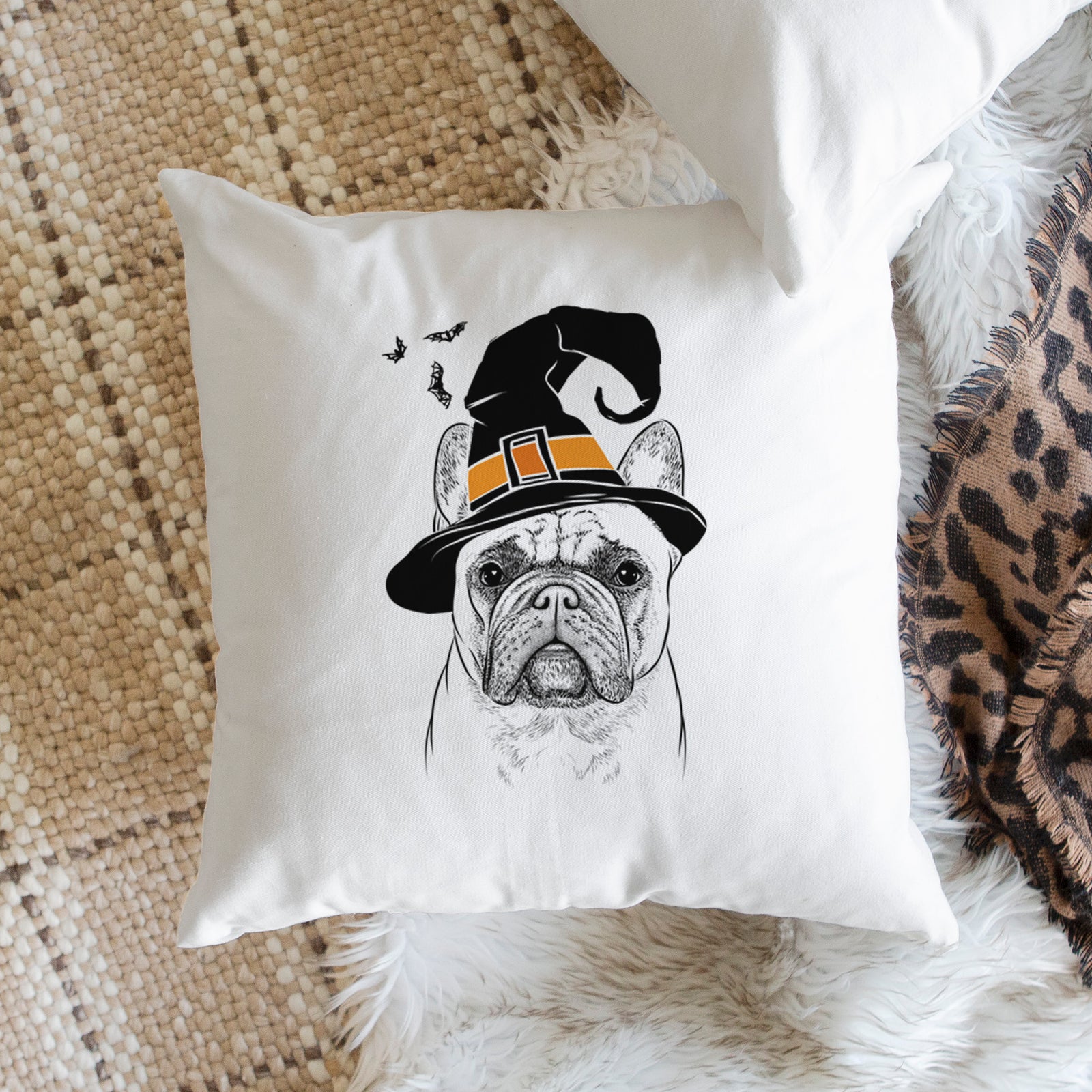 Acelynn the French Bulldog - Throw Pillow Cover