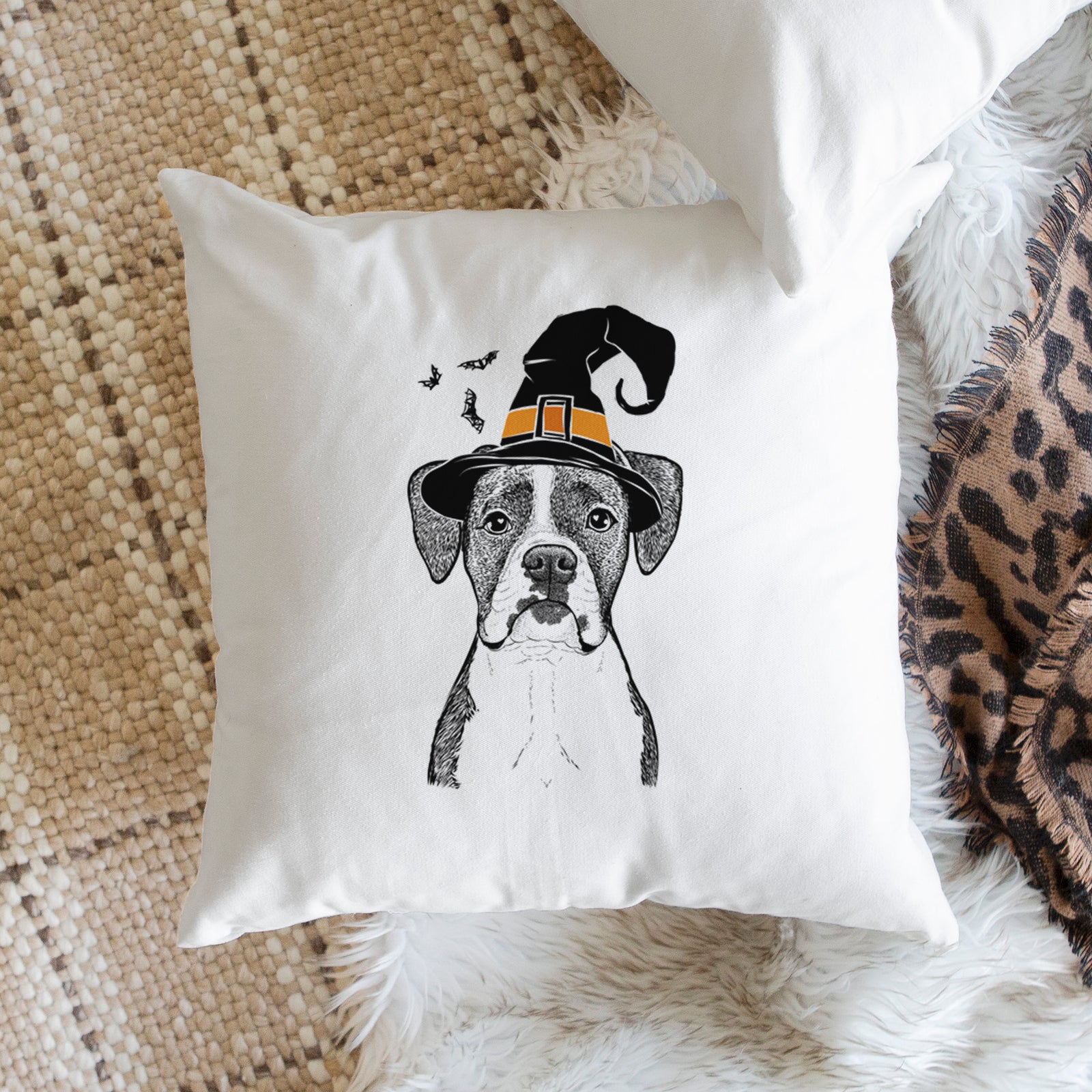 Annie the Boxer - Throw Pillow Cover