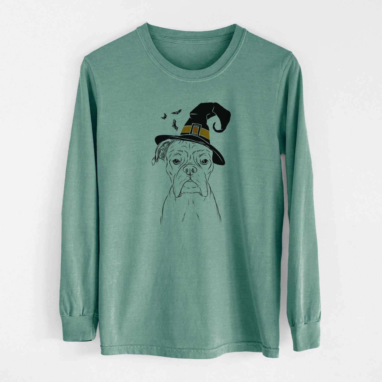 Witch Axel the Boxer - Men's Heavyweight 100% Cotton Long Sleeve