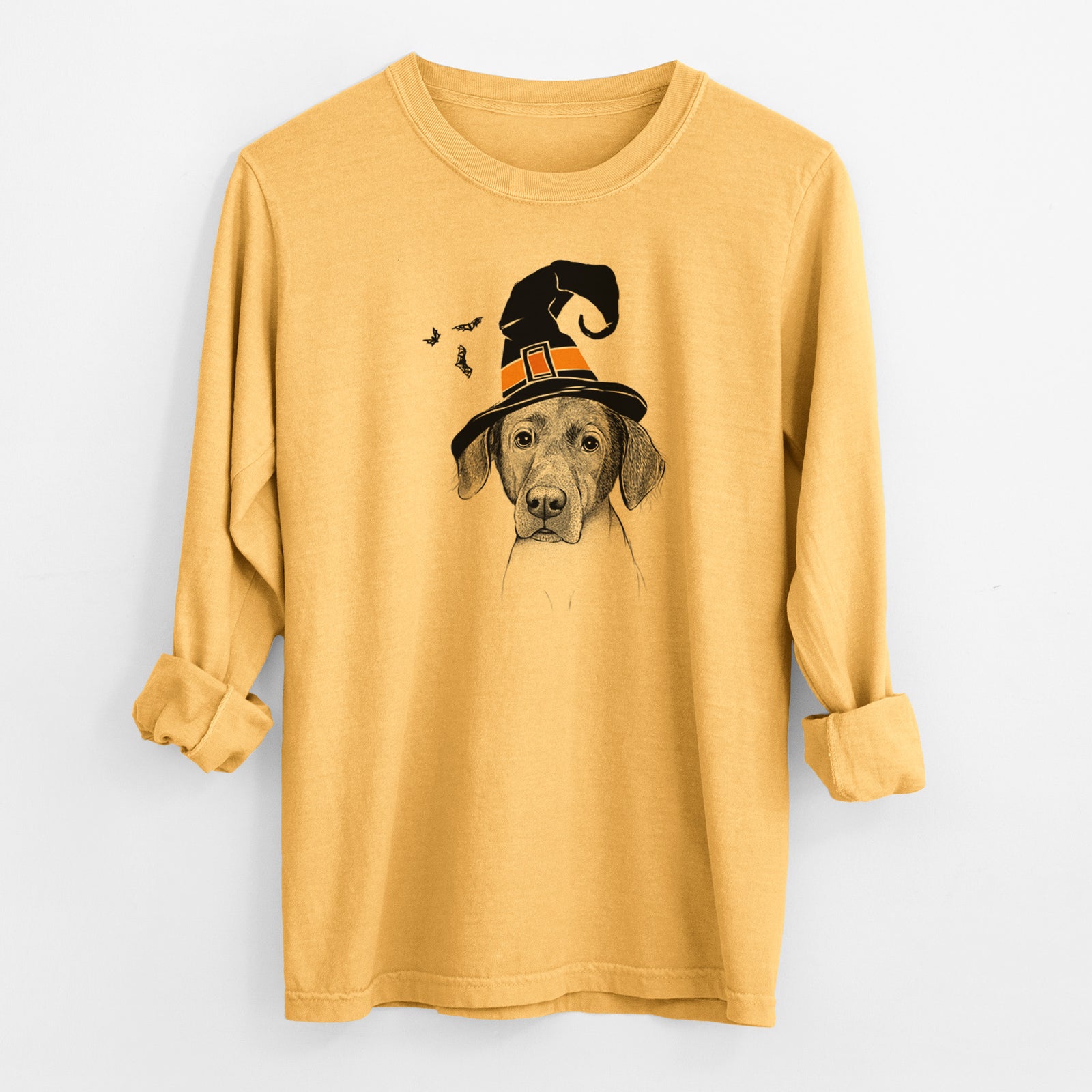 Witch Baldwin the Mixed Breed - Men's Heavyweight 100% Cotton Long Sleeve