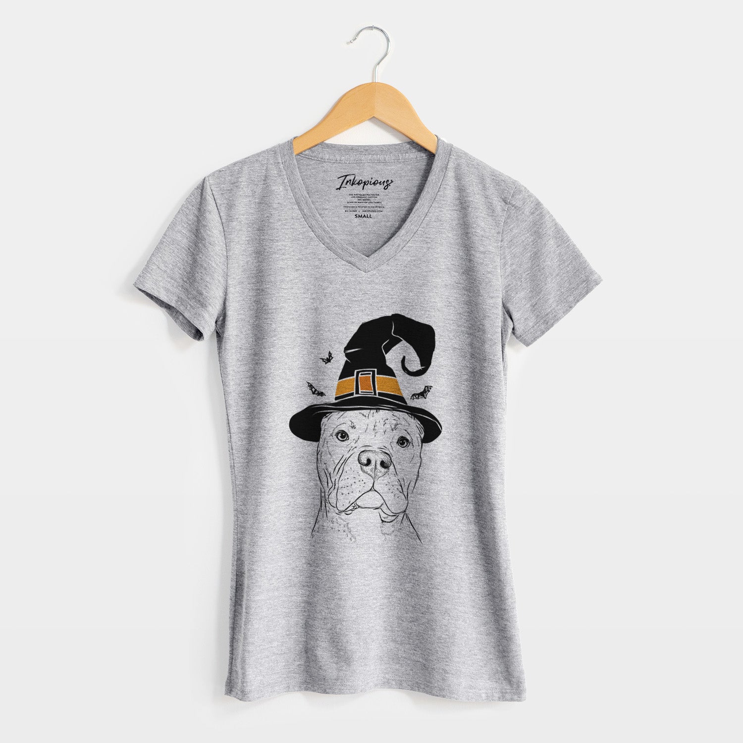 Witch Bam Bam the Pitbull - Women's Perfect V-neck Shirt