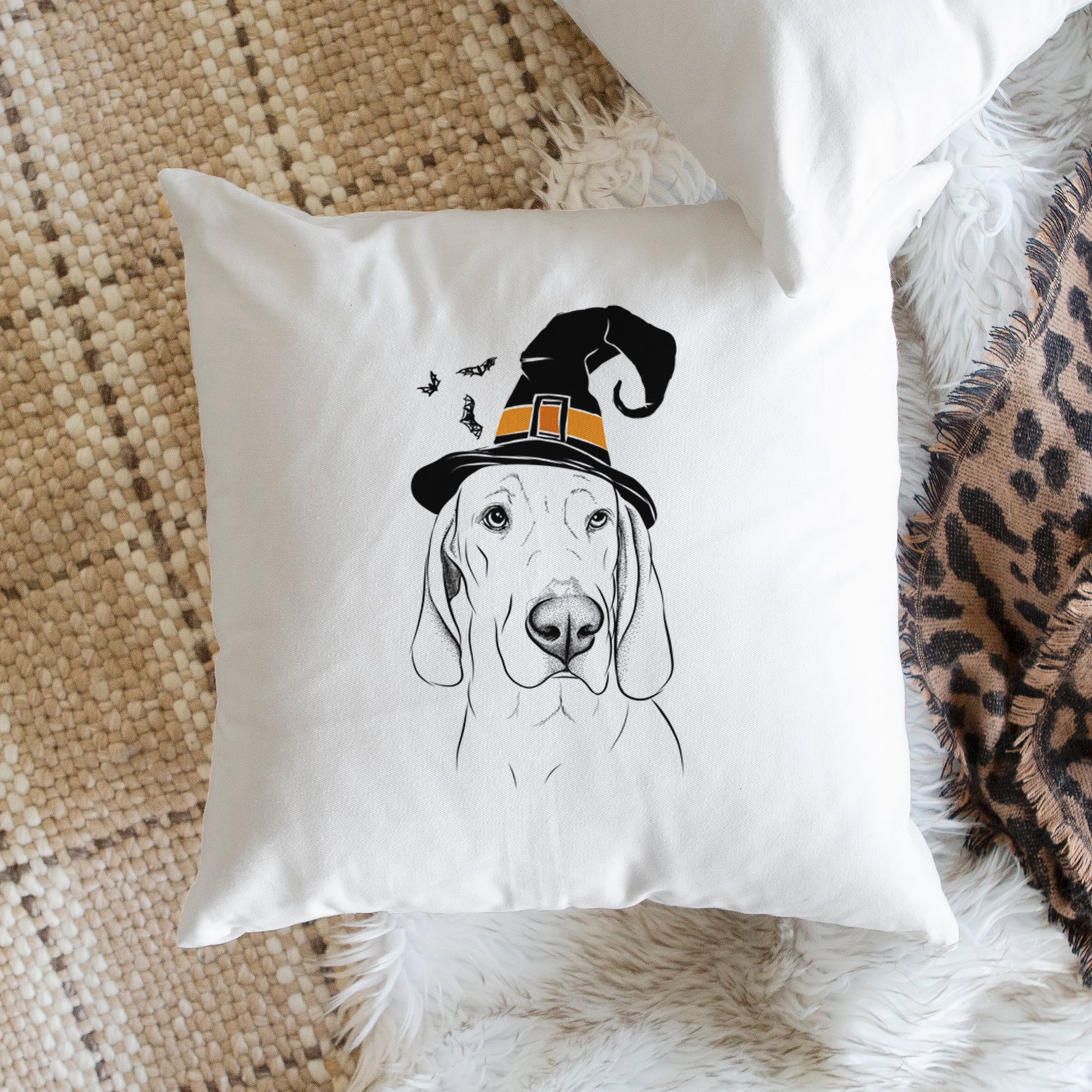 Beauregard the American Redbone Coonhound - Throw Pillow Cover