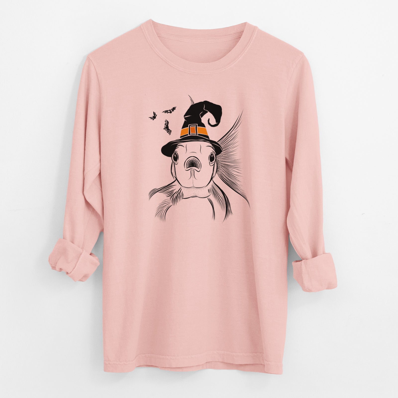 Witch Beefcake the Goldfish - Men's Heavyweight 100% Cotton Long Sleeve