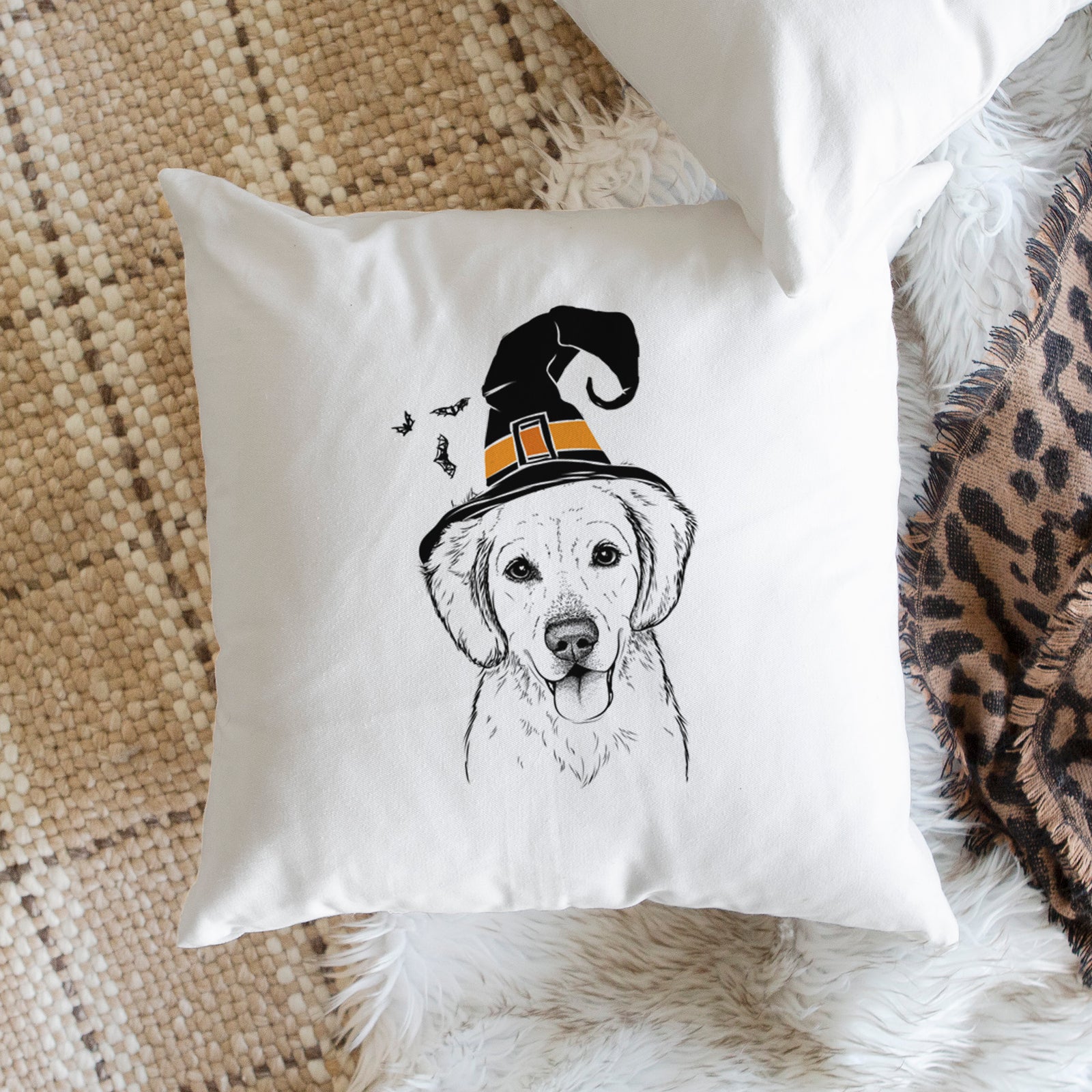 Bojo the Golden Retriever - Throw Pillow Cover