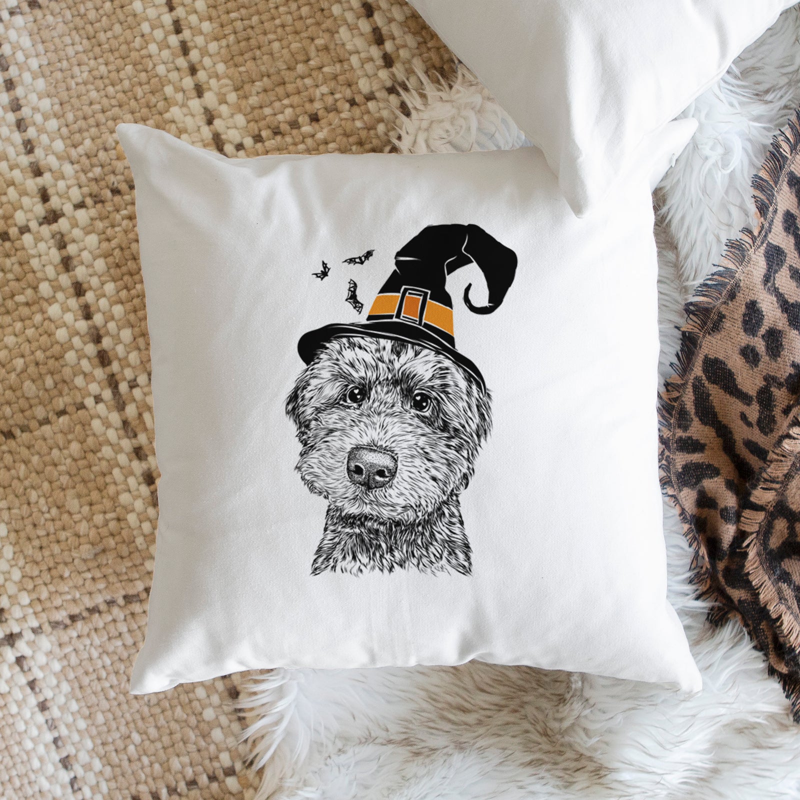 Bowser the Whoodle - Throw Pillow Cover