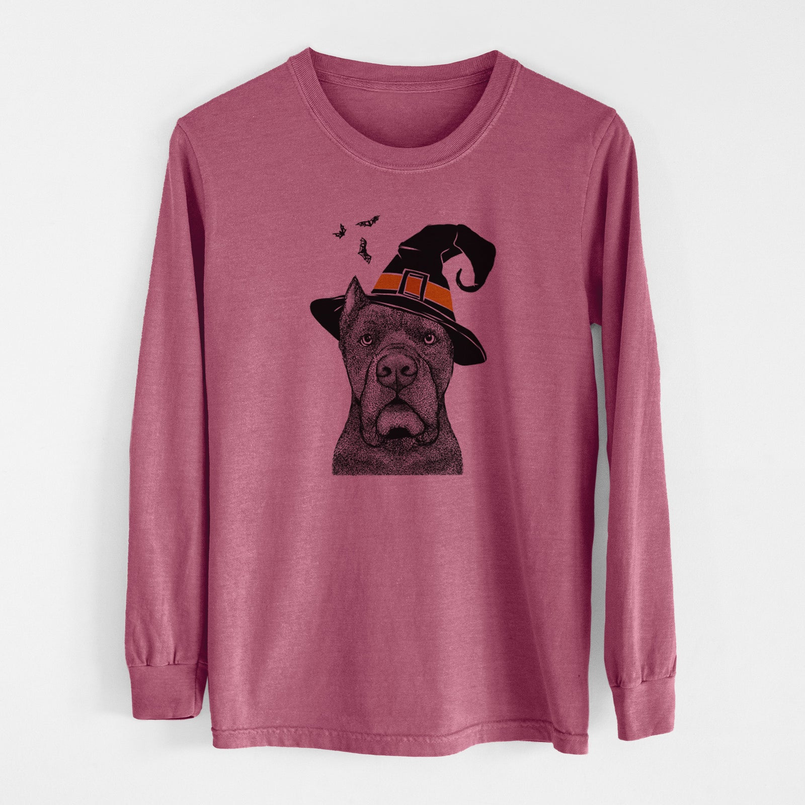 Witch Bruno the Cane Corso - Men's Heavyweight 100% Cotton Long Sleeve