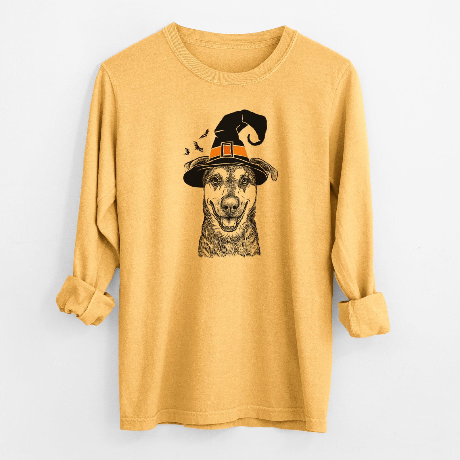 Witch Case the Mixed Breed - Men's Heavyweight 100% Cotton Long Sleeve