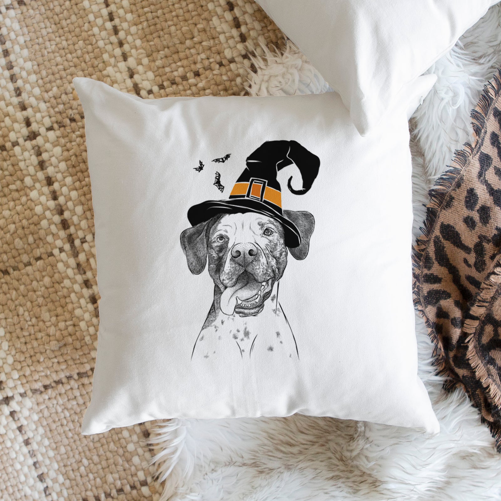 Cola the Catahoula - Throw Pillow Cover