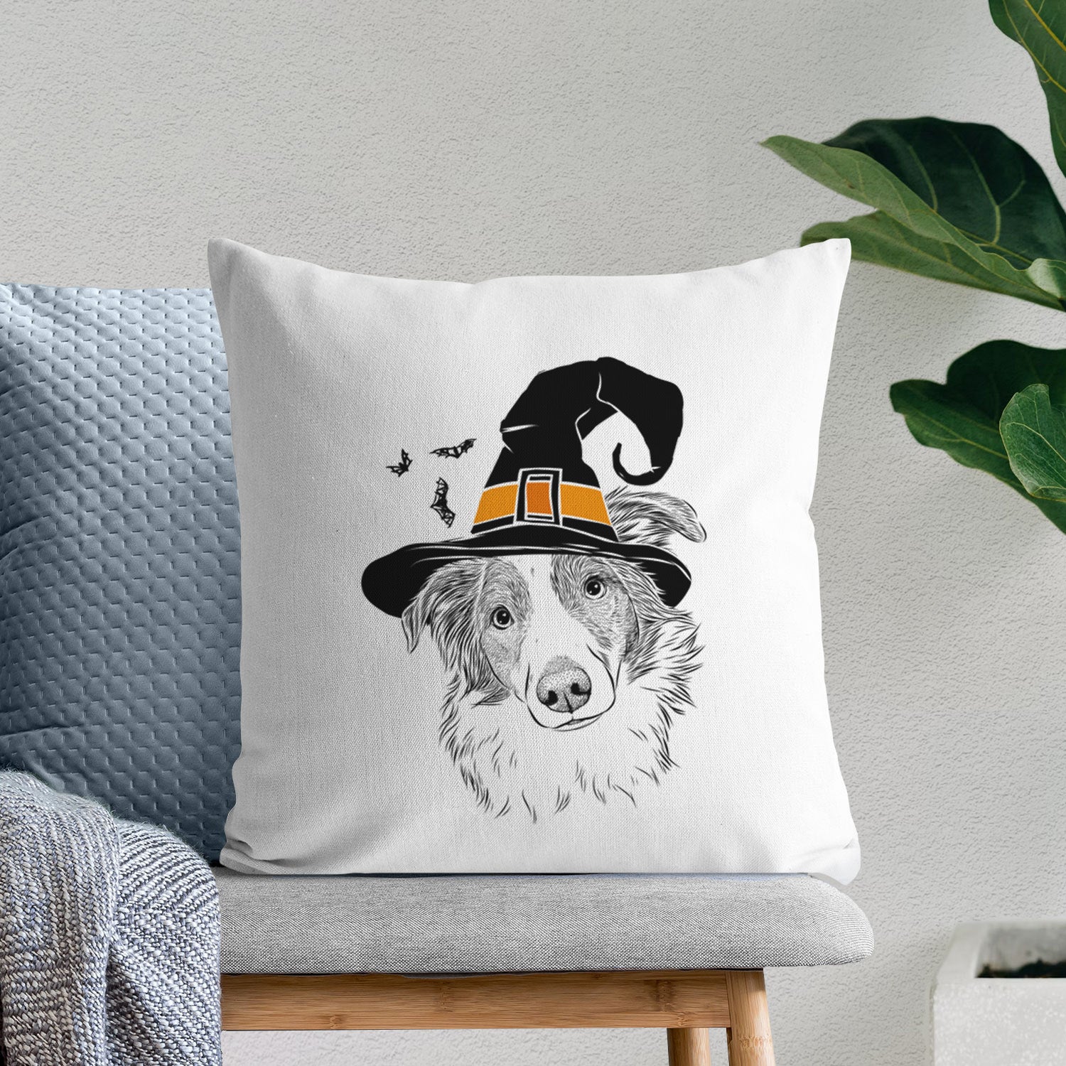 Cyclone the Australian Shepherd - Throw Pillow Cover