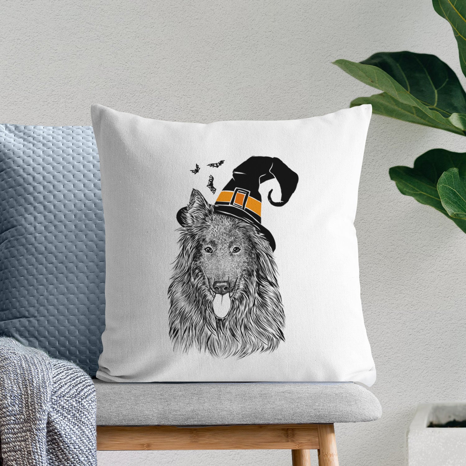 Daan the Belgian Shepherd - Throw Pillow Cover