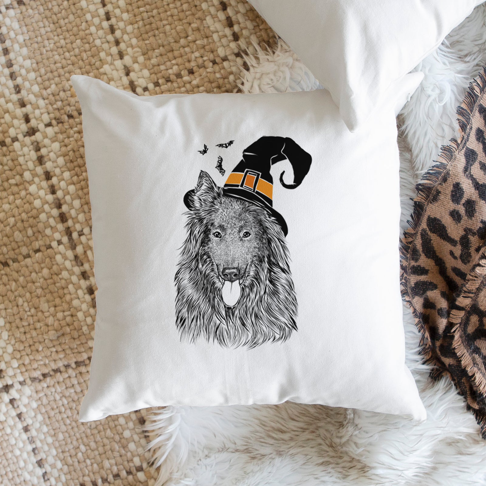 Daan the Belgian Shepherd - Throw Pillow Cover