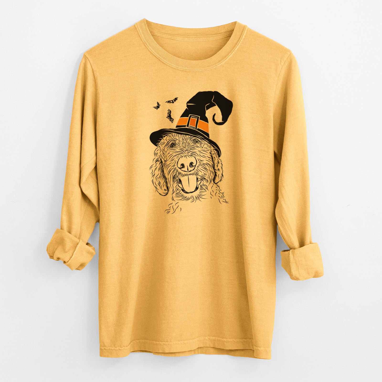 Witch Dixie the Doodle - Men's Heavyweight 100% Cotton Long Sleeve