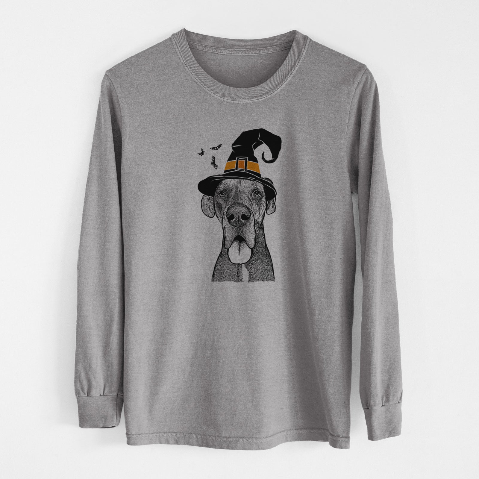 Witch Eli the Great Dane - Men's Heavyweight 100% Cotton Long Sleeve