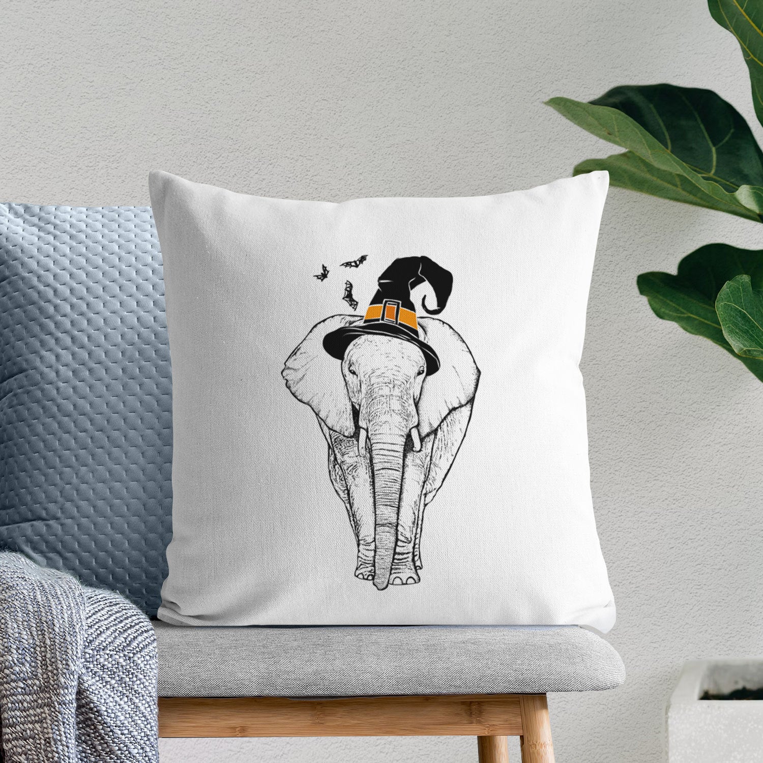 Ella the Elephant - Throw Pillow Cover