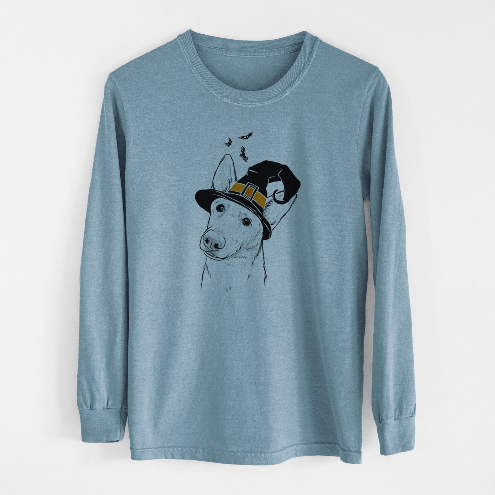 Witch Elsa the German Shepherd - Men's Heavyweight 100% Cotton Long Sleeve