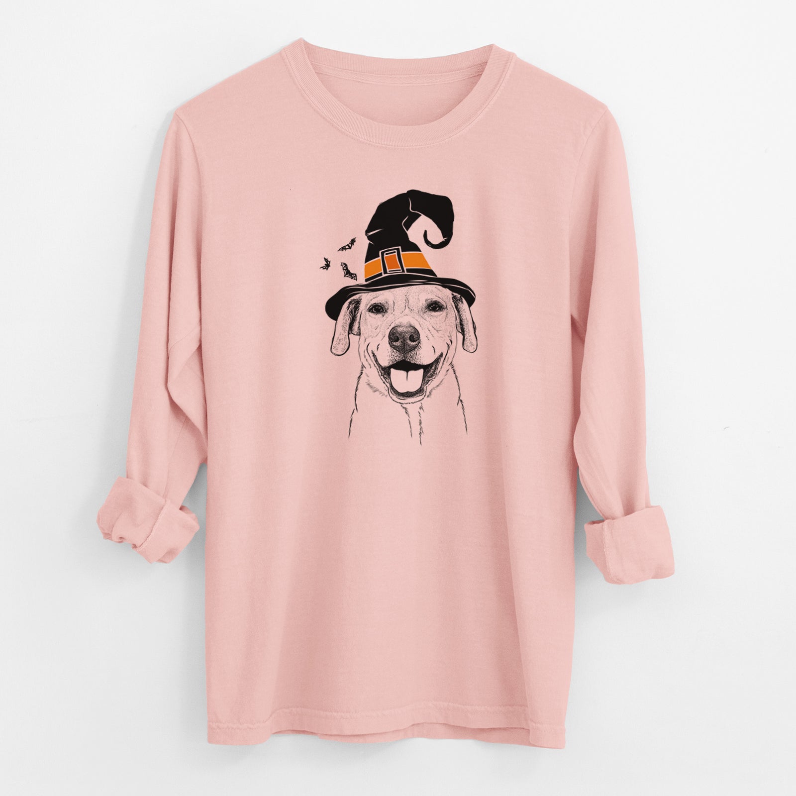 Witch Ernie the Mixed Breed - Men's Heavyweight 100% Cotton Long Sleeve