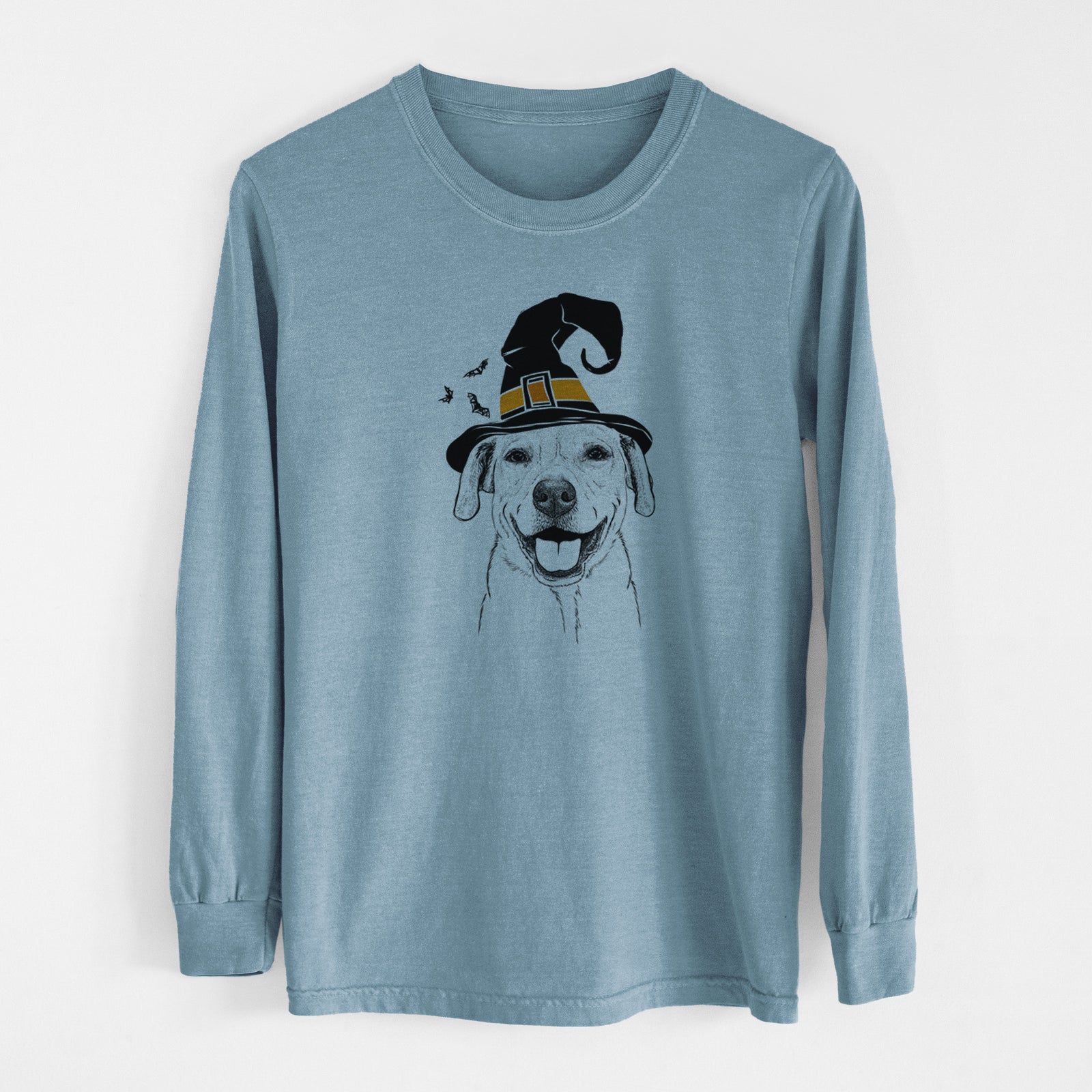 Witch Ernie the Mixed Breed - Men's Heavyweight 100% Cotton Long Sleeve