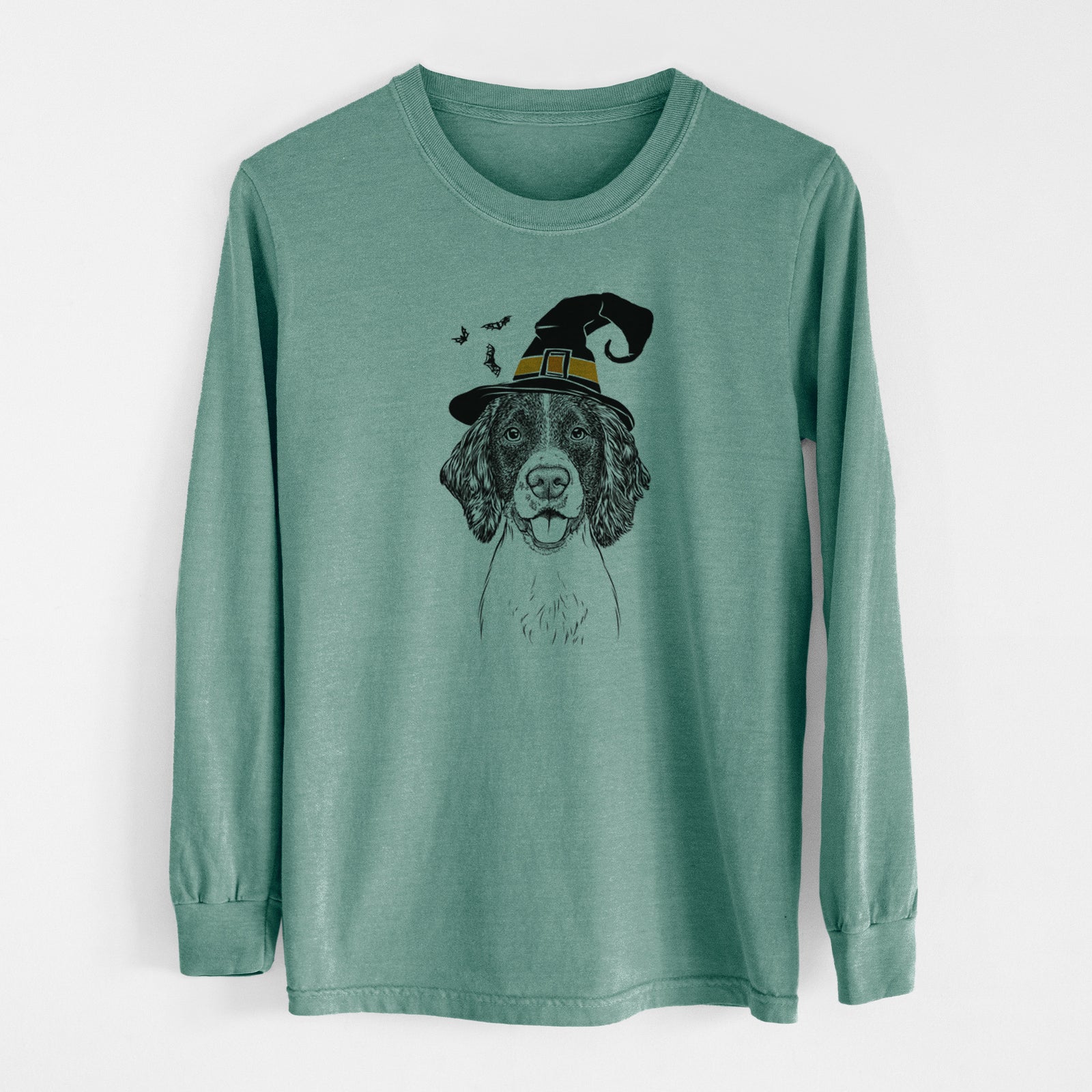 Witch Ever the English Springer Spaniel - Men's Heavyweight 100% Cotton Long Sleeve